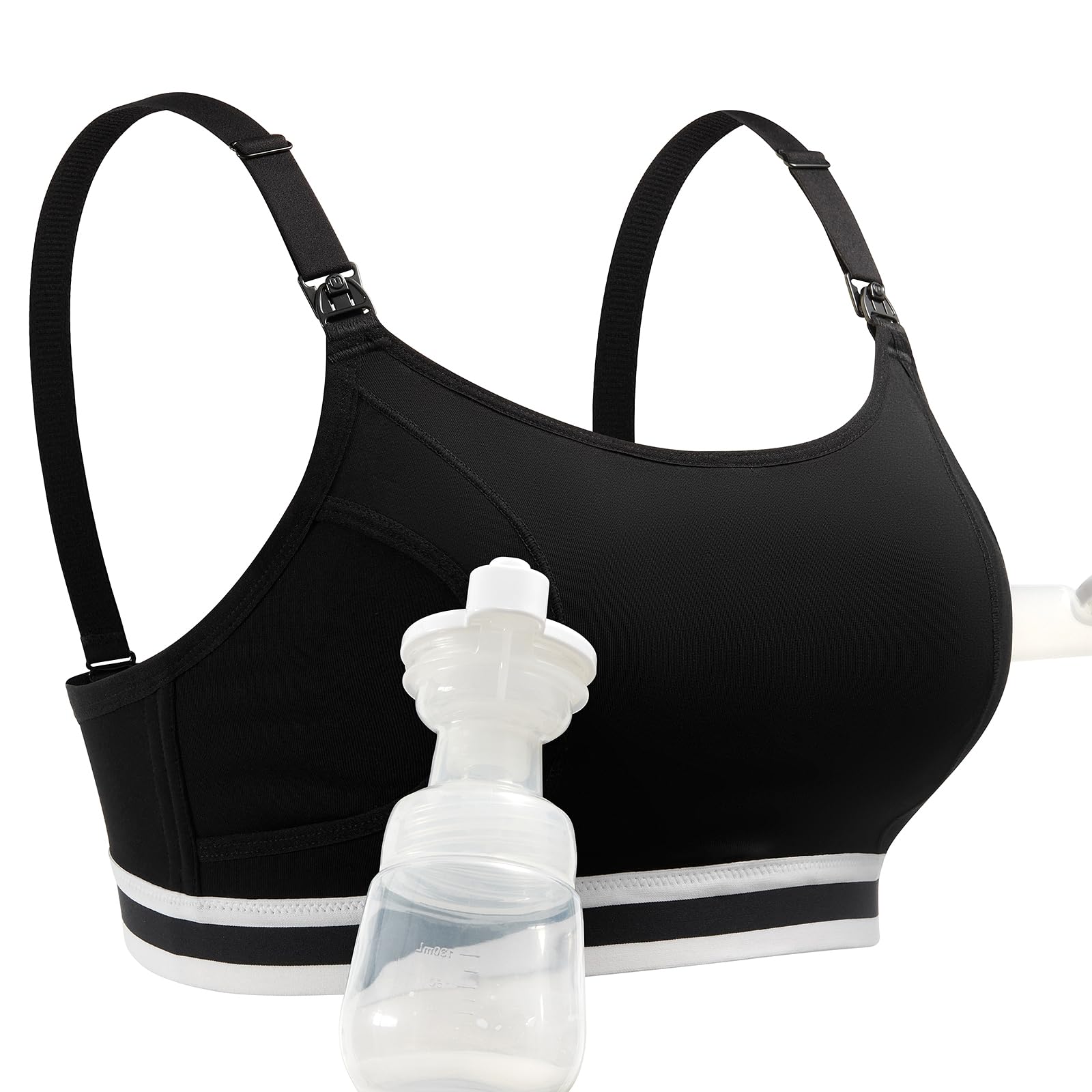 momcozy-2-in-1-hands-free-pumping-bra-adjustable-breast-pump-bra-with-wide-suppo image 1