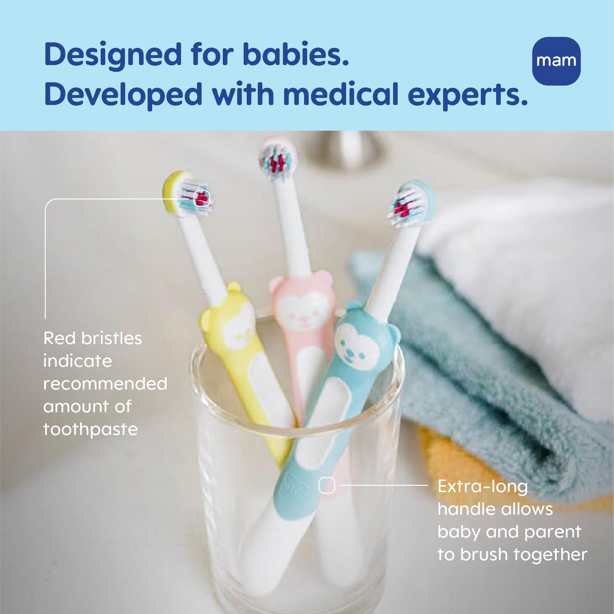 mam-baby-toothbrush-6-months-with-safety-shield-2-pack image 2