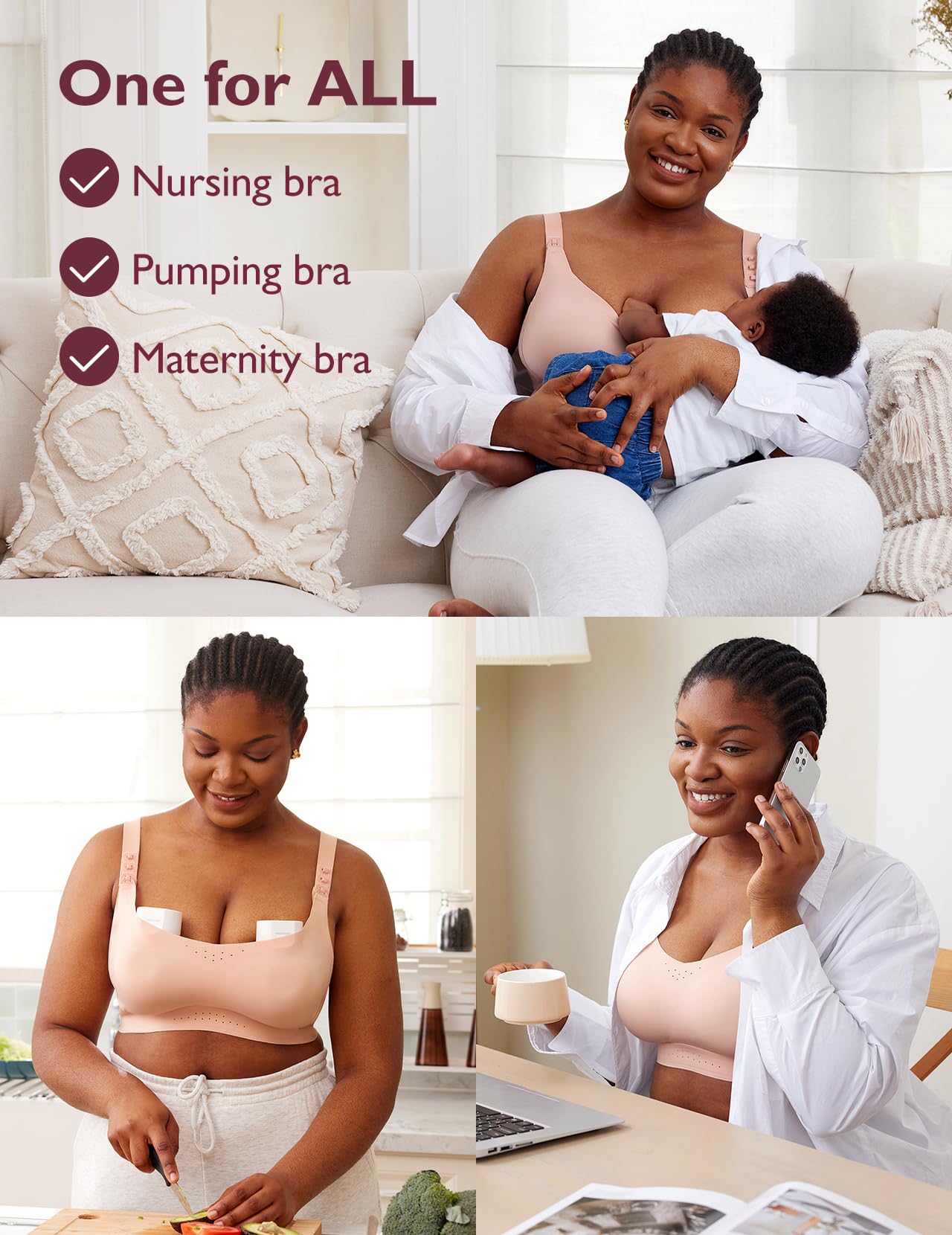 momcozy-3-in-1-pumping-and-nursing-bra-cozyfitclasp-for-wearable-breast-pumps-m5 image 2