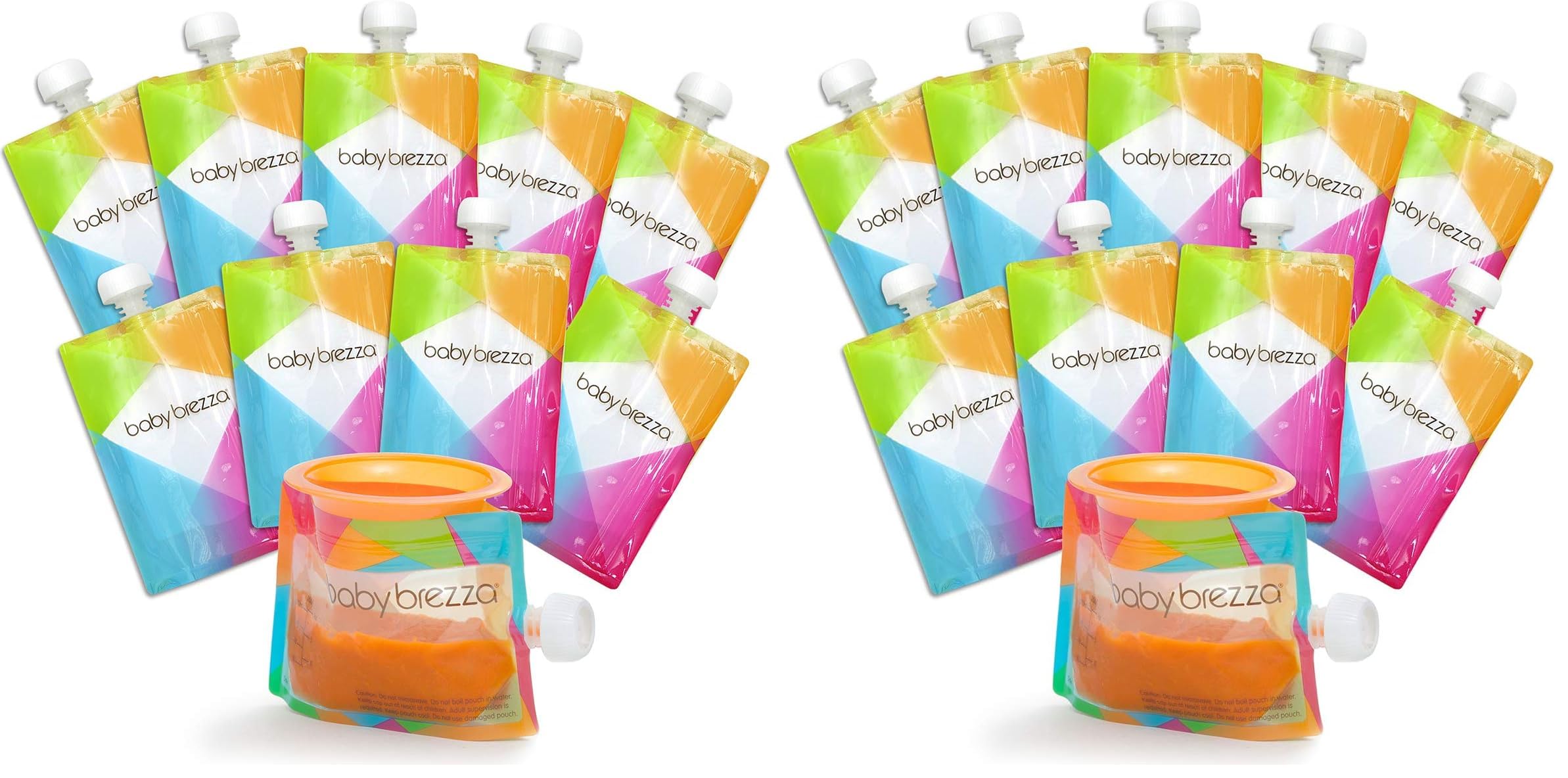 baby-brezza-reusable-baby-food-storage-pouches-10-pack-7oz-freezer-safe-dishwash image 6