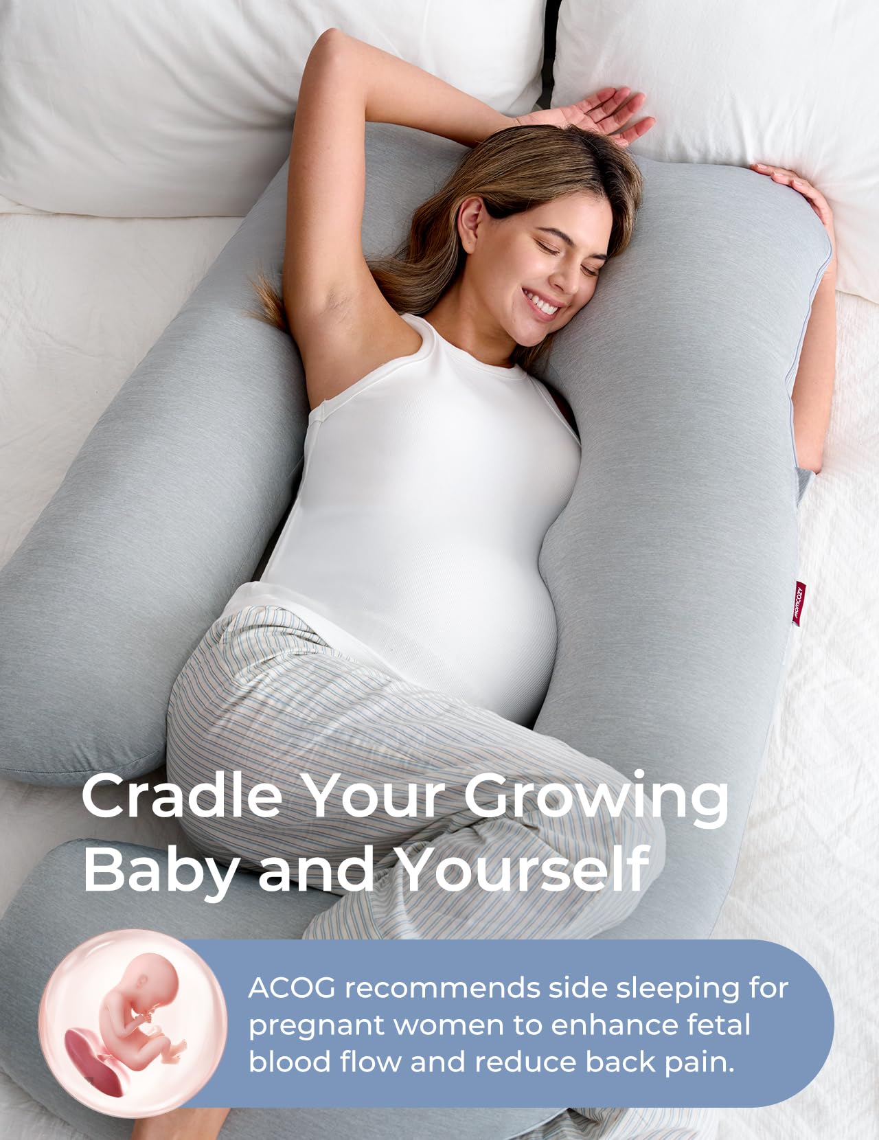 momcozy-pregnancy-pillows-knee-pillow-for-side-sleepers-with-cooling-cover image 4