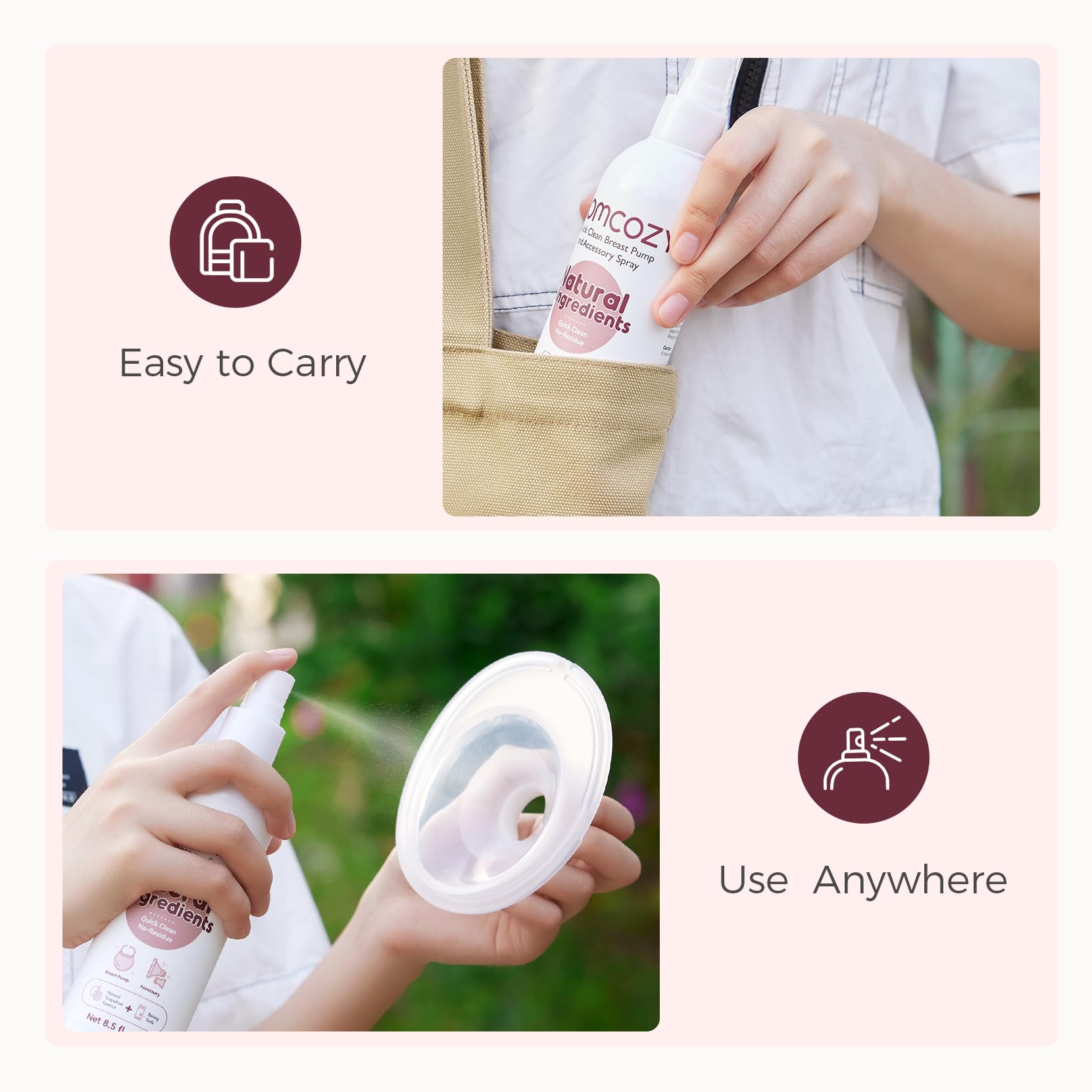 momcozy-portable-breast-pump-cleaning-spray-and-wipes image 7
