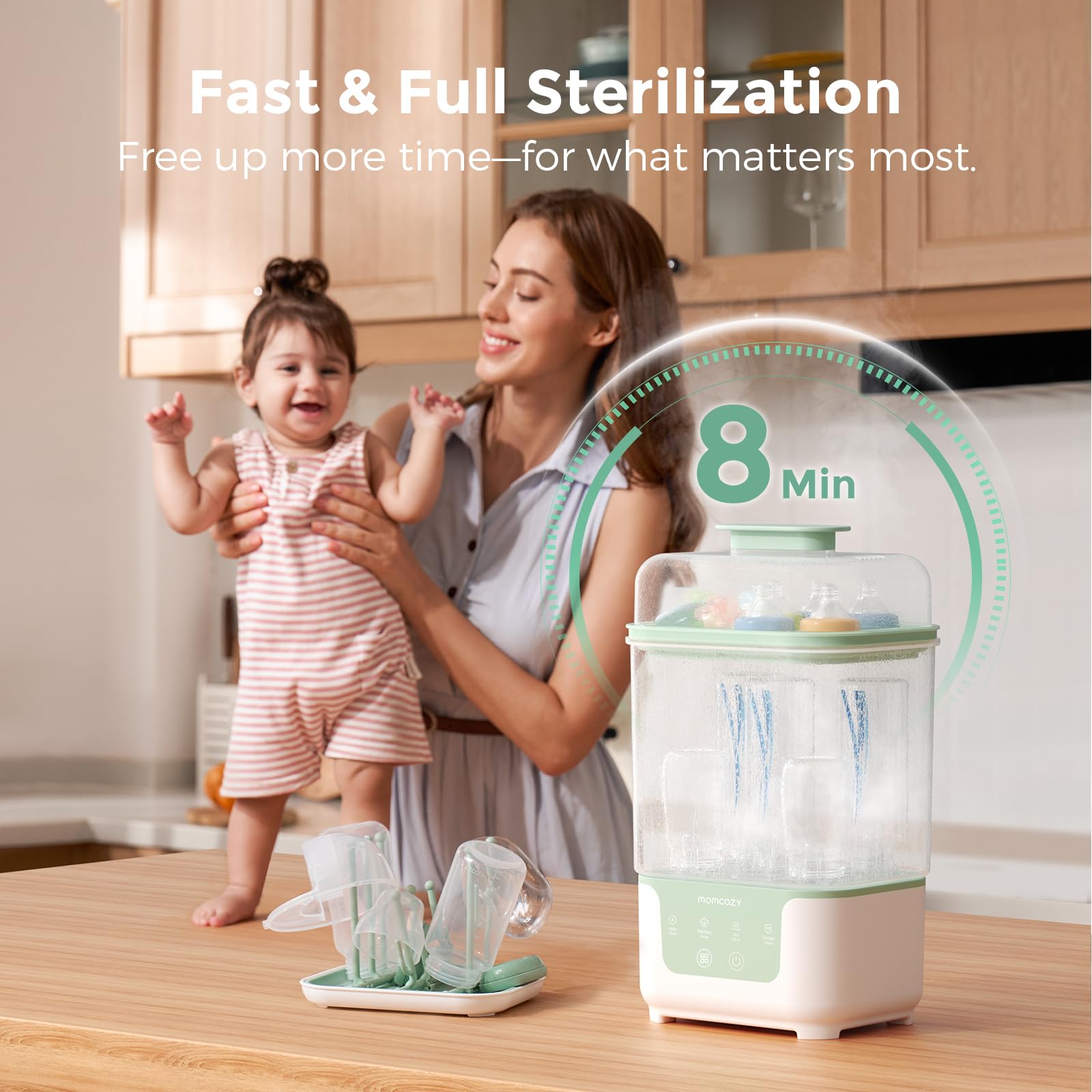 momcozy-modular-nesting-bottle-sterilizer-and-dryer-4-in-1-compact-countertop-un image 2