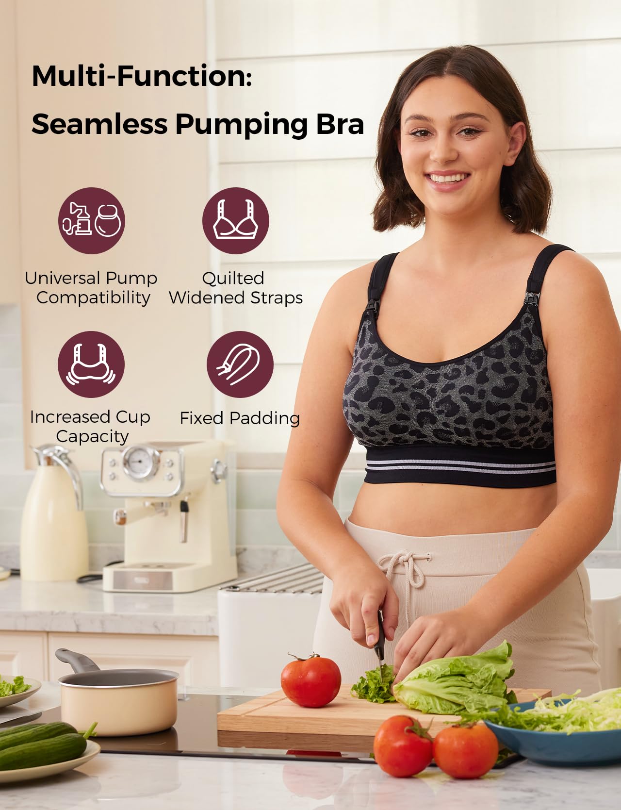 momcozy-seamless-hands-free-pumping-bra-fixed-padding-wireless-universal-compati image 2