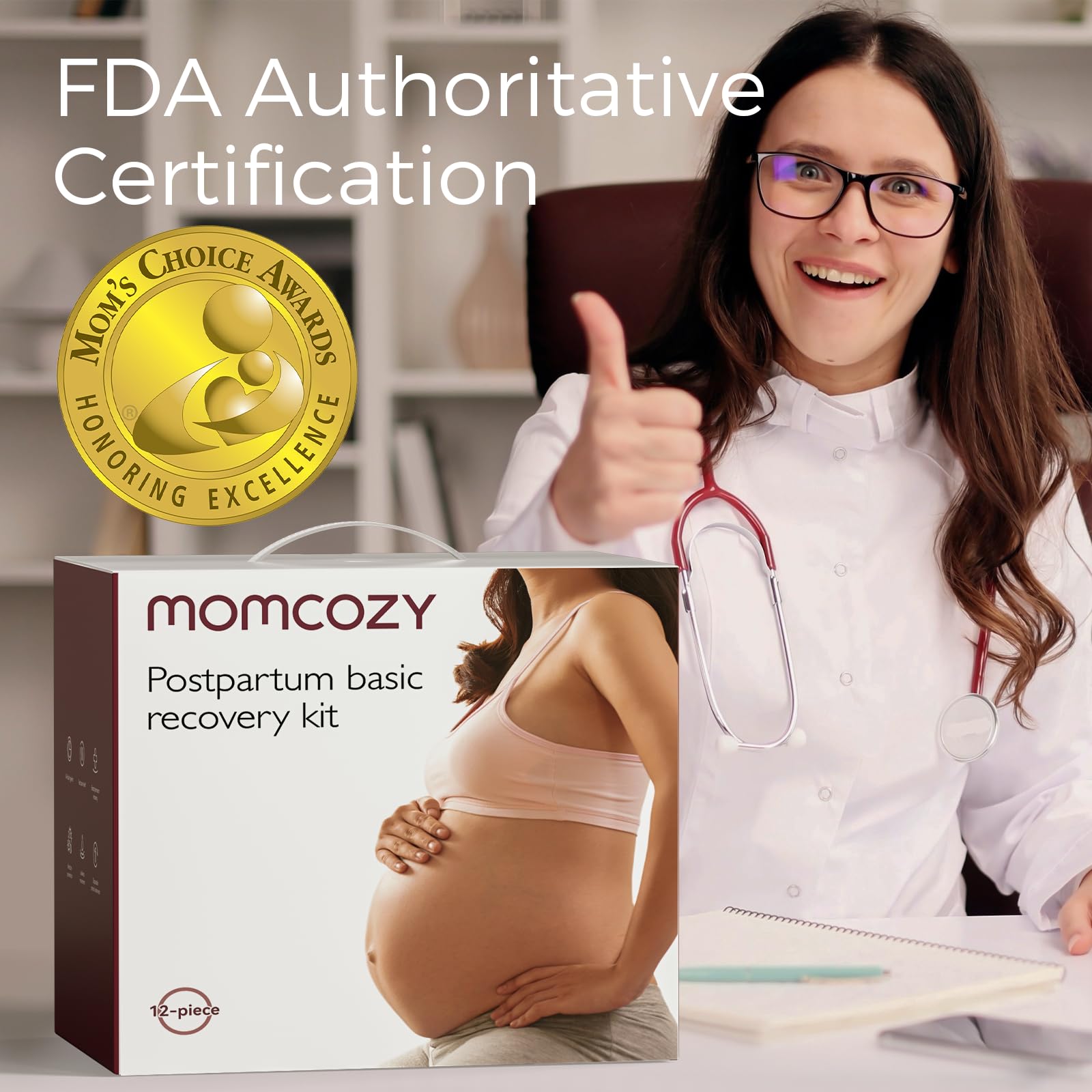 momcozy-postpartum-recovery-essentials-kit-disposable-underwear-cold-pads-peri-b image 3