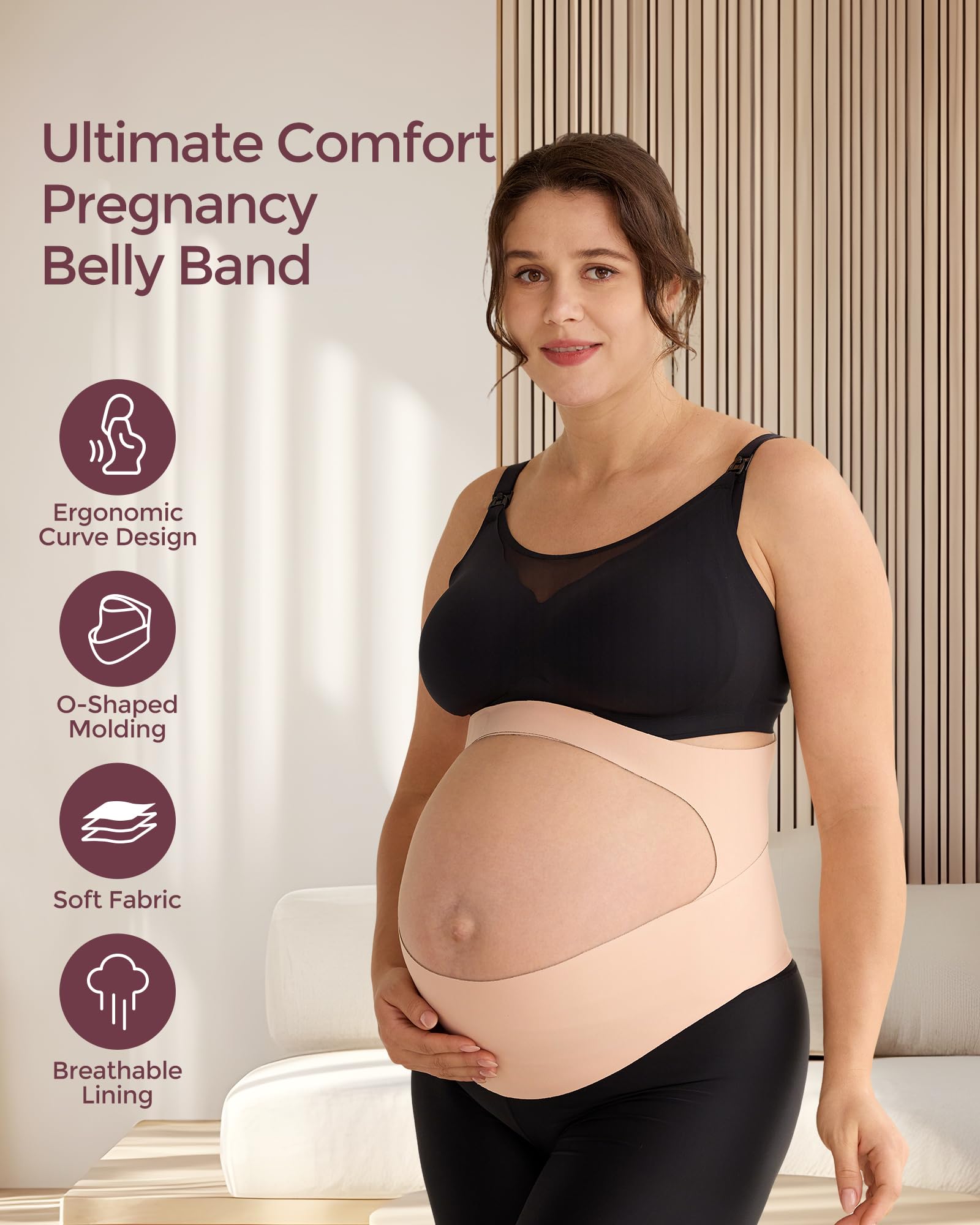momcozy-pregnancy-belly-band-knee-pillow-for-side-sleepers image 2