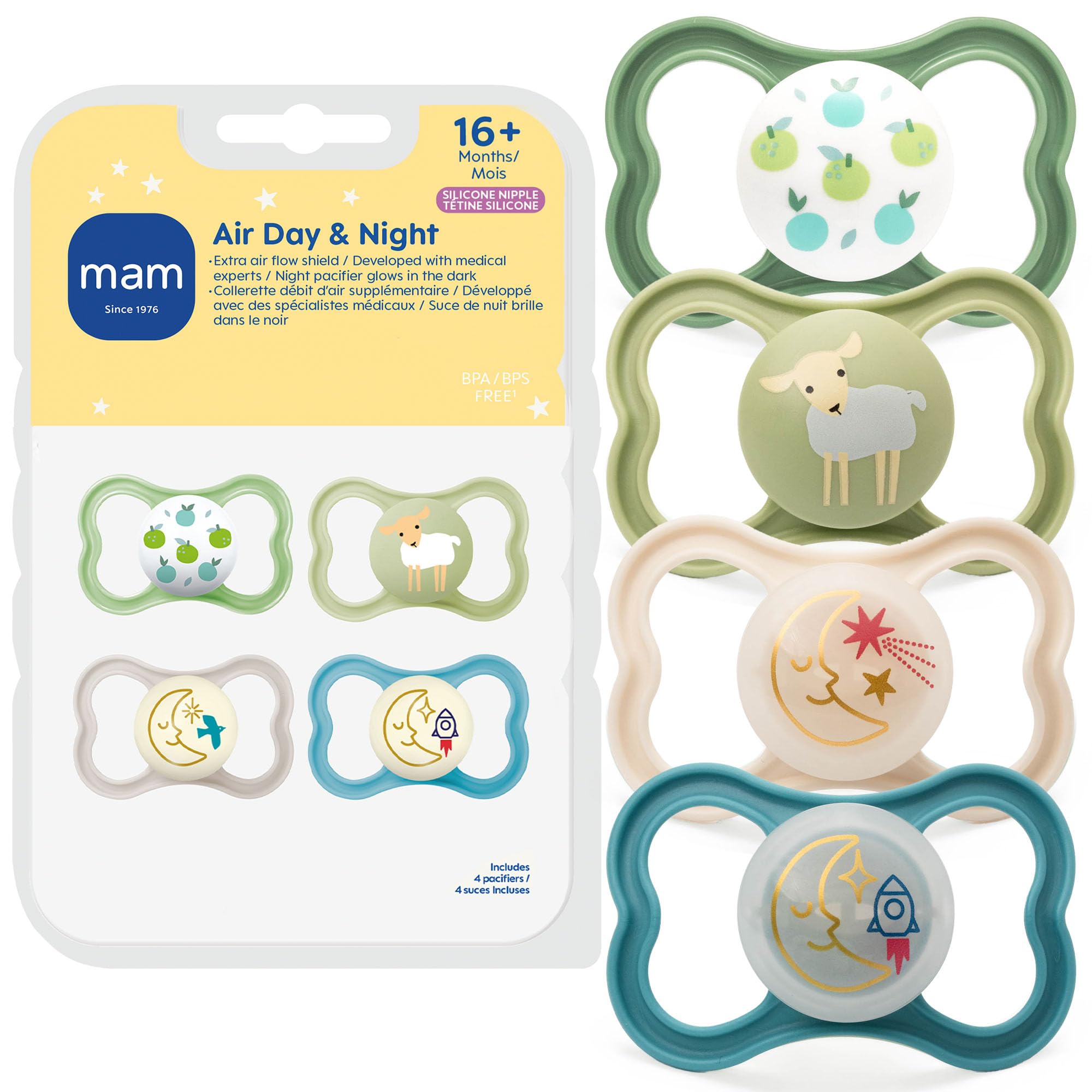 mam-air-pacifier-16-months-extra-air-flow-for-sensitive-skin-4-pack image 5