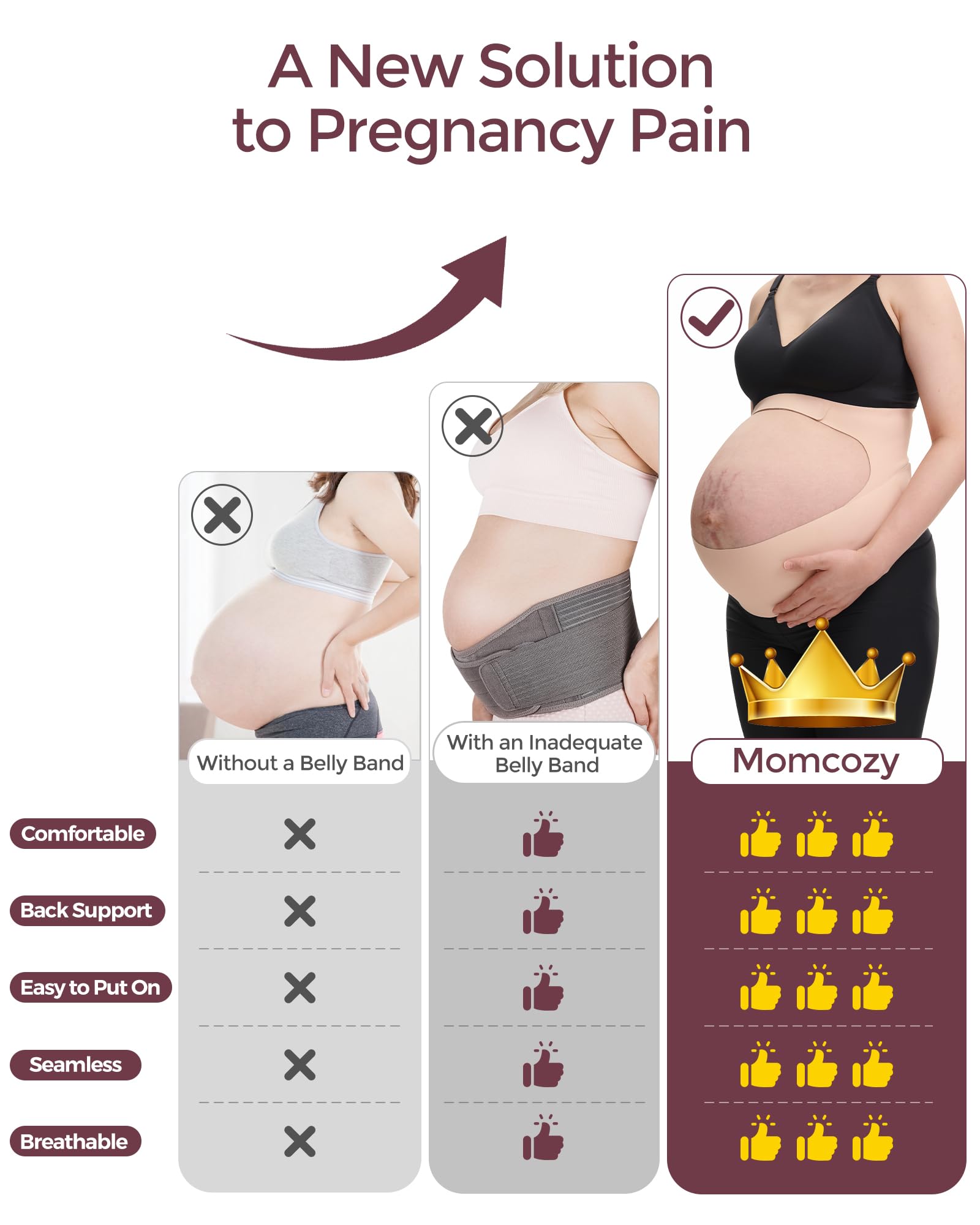 momcozy-pregnancy-belly-band-knee-pillow-for-side-sleepers image 6