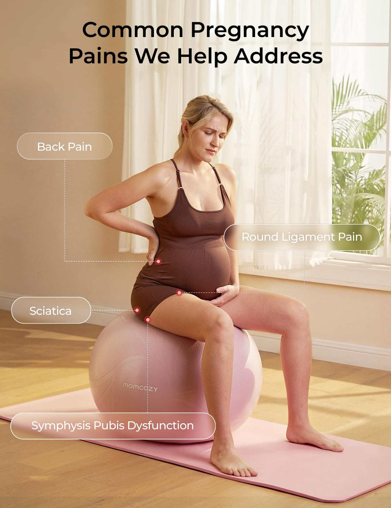 momcozy-birthease-pregnancy-ball-set-birthing-ball-with-app-courses-bpa-free-ant image 4