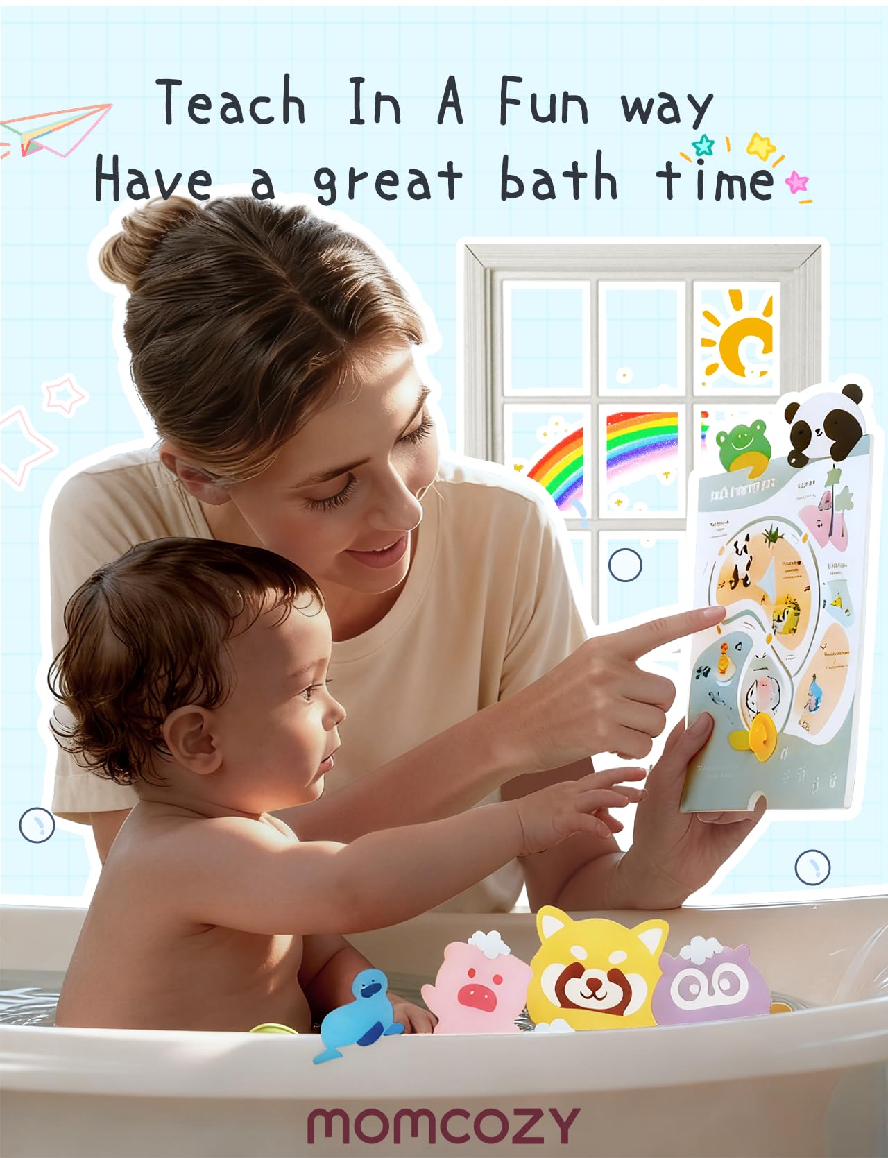 momcozy-14-pack-animal-bath-bombs-with-essential-oils-7-cute-shapes-ph-6-0-gift- image 6