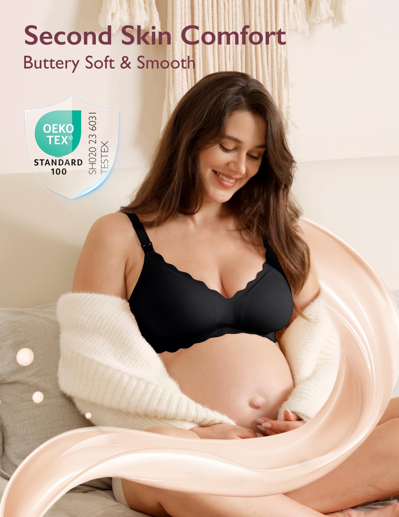 momcozy-classic-jelly-strip-nursing-bra-seamless-wireless-maternity-bra-for-brea image 2