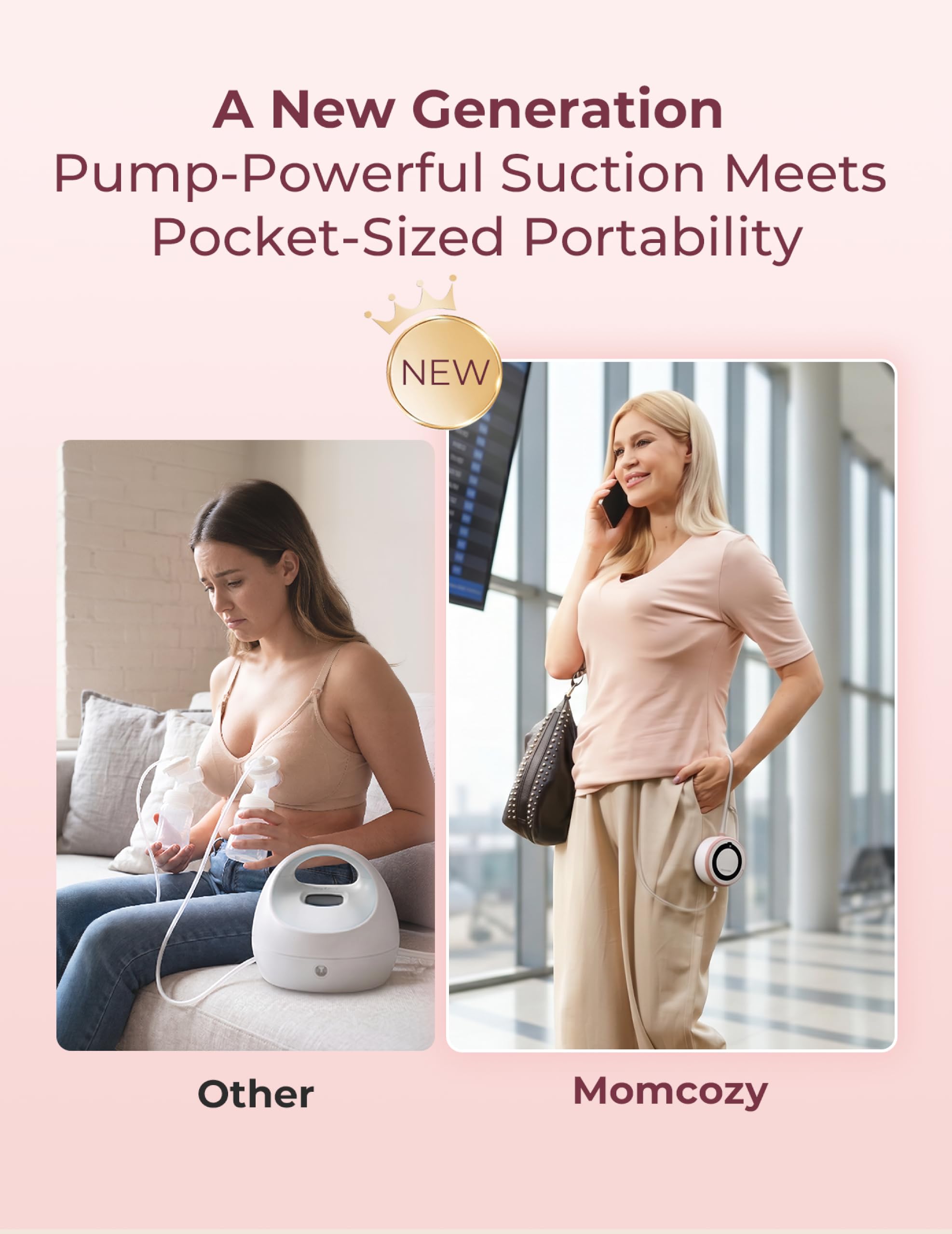 momcozy-v1-pro-wearable-breast-pump-hospital-grade-hands-free-portable-with-visi image 2