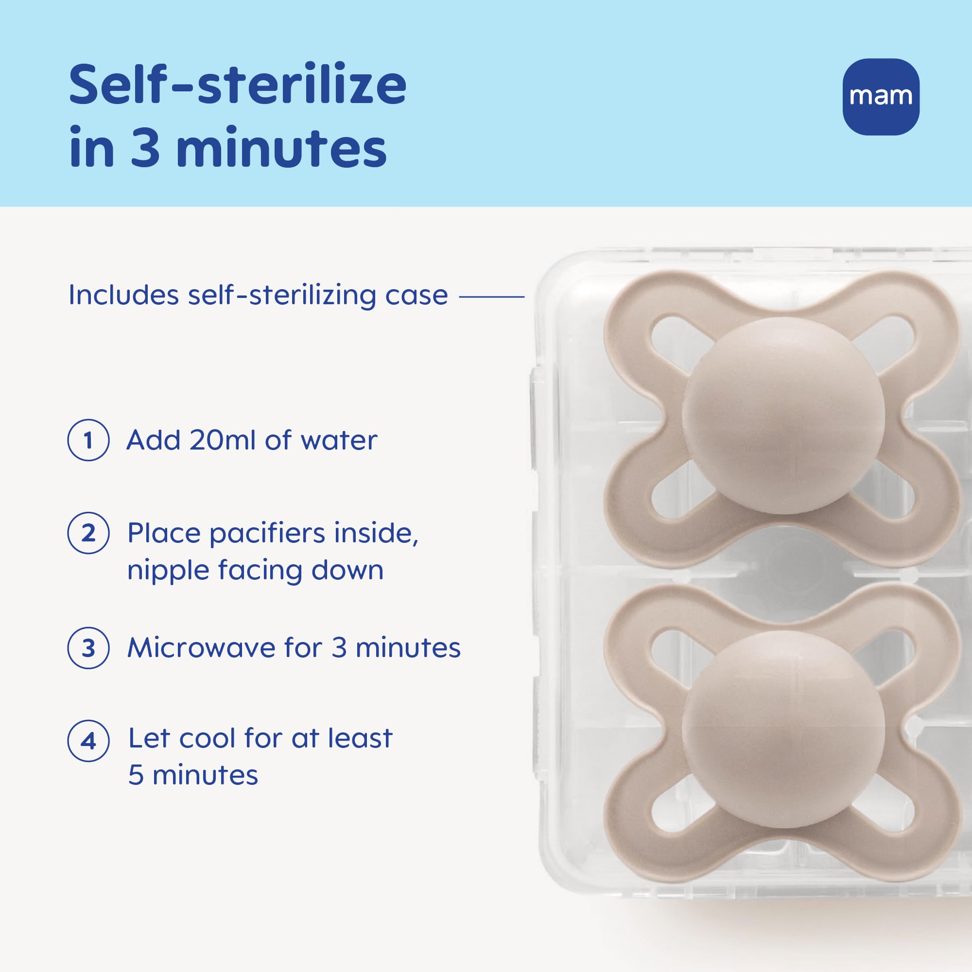 mam-original-start-newborn-pacifiers-0-3-months-skinsoft-silicone-2-pack image 4