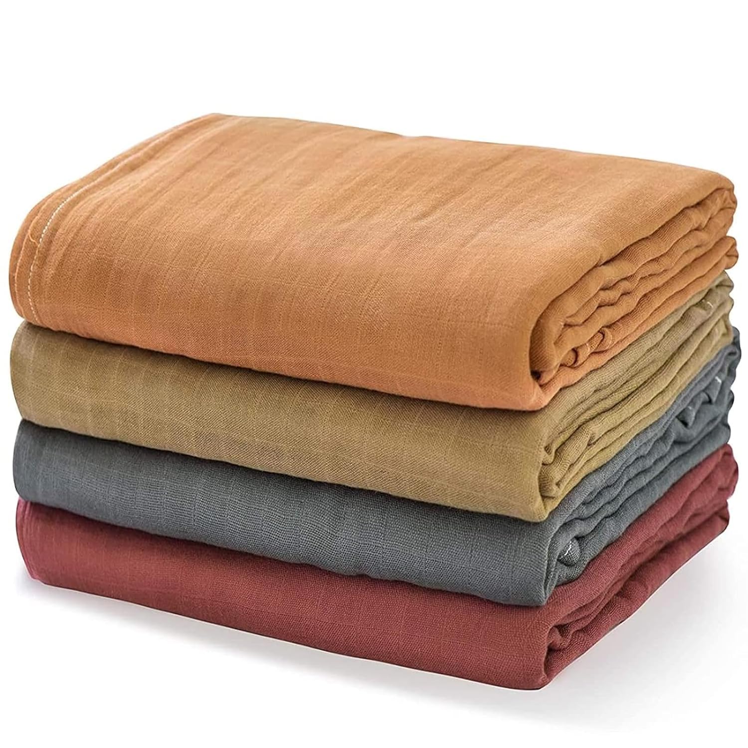 momcozy-softness-swaddle-blankets-brown-4-pack image 1