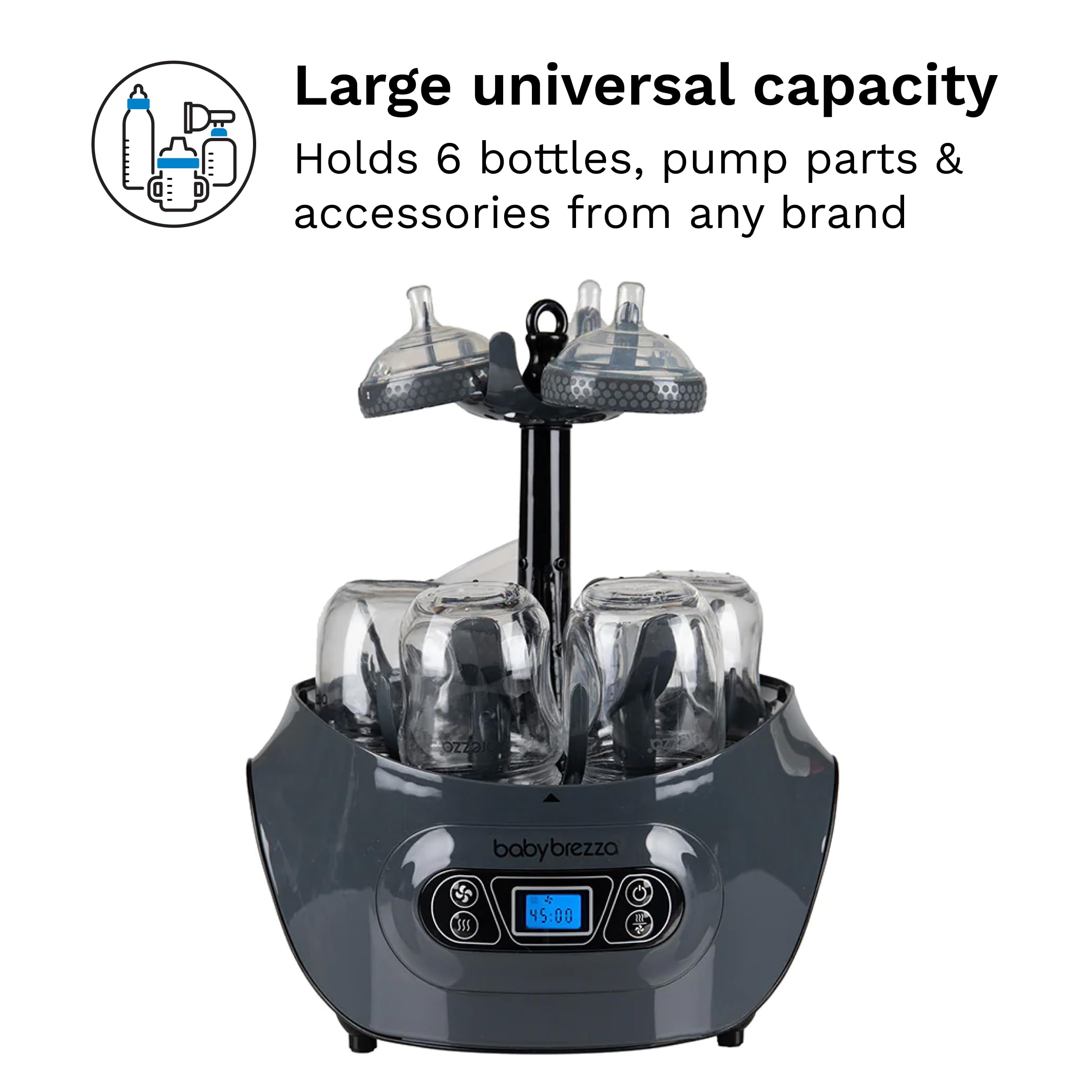 baby-brezza-one-step-baby-bottle-sterilizer-and-dryer-machine-electric-steam-ste image 6