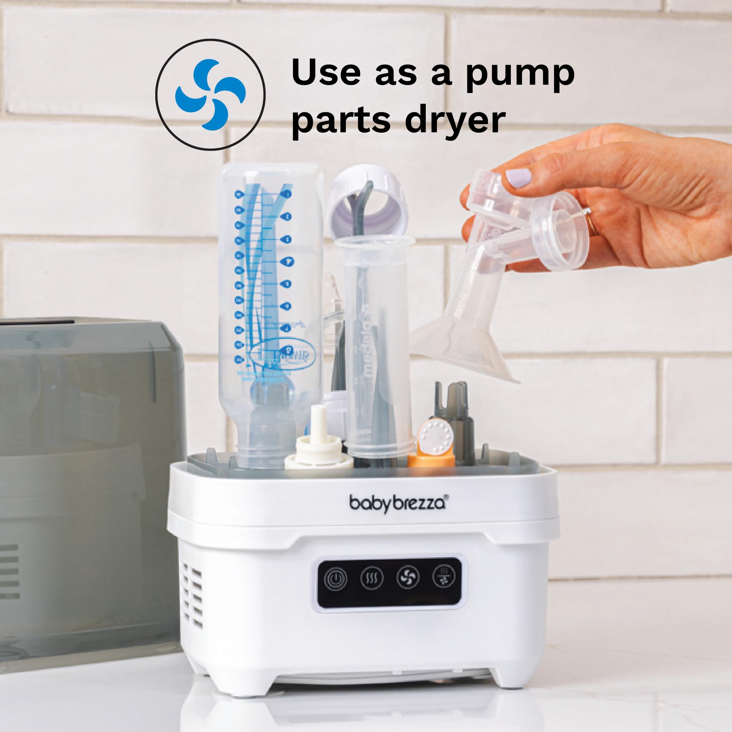 baby-brezza-portable-baby-bottle-sterilizer-dryer-for-travel-mini-sterilizer-wit image 7