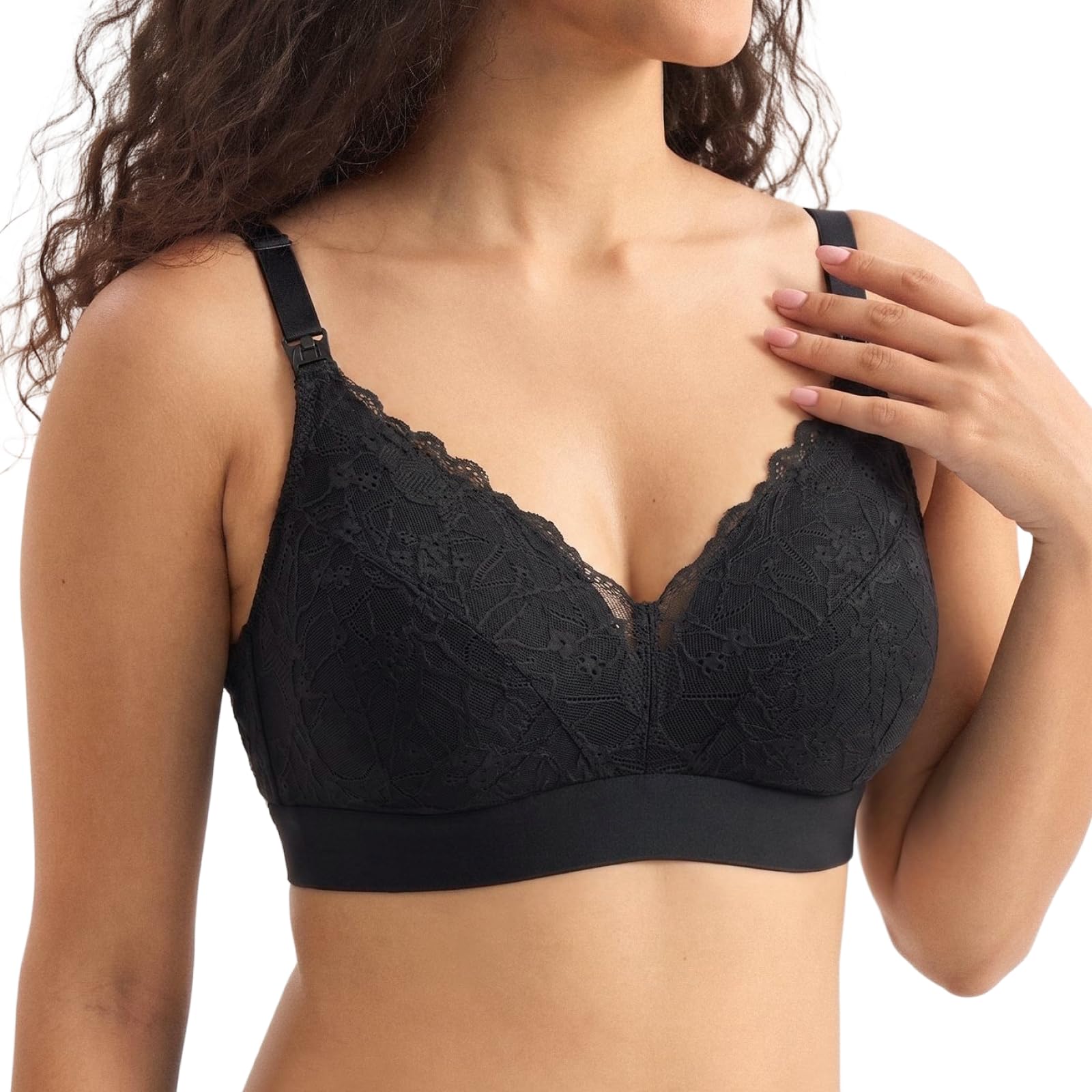 momcozy-lace-nursing-bra-for-breastfeeding-wirefree-maternity-bra-with-fixed-pad image 8