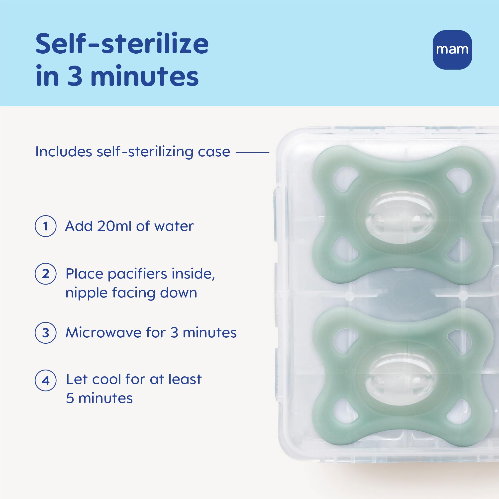 mam-comfort-baby-pacifiers-3-12-months-lightweight-one-piece-silicone-binky-bpa- image 6