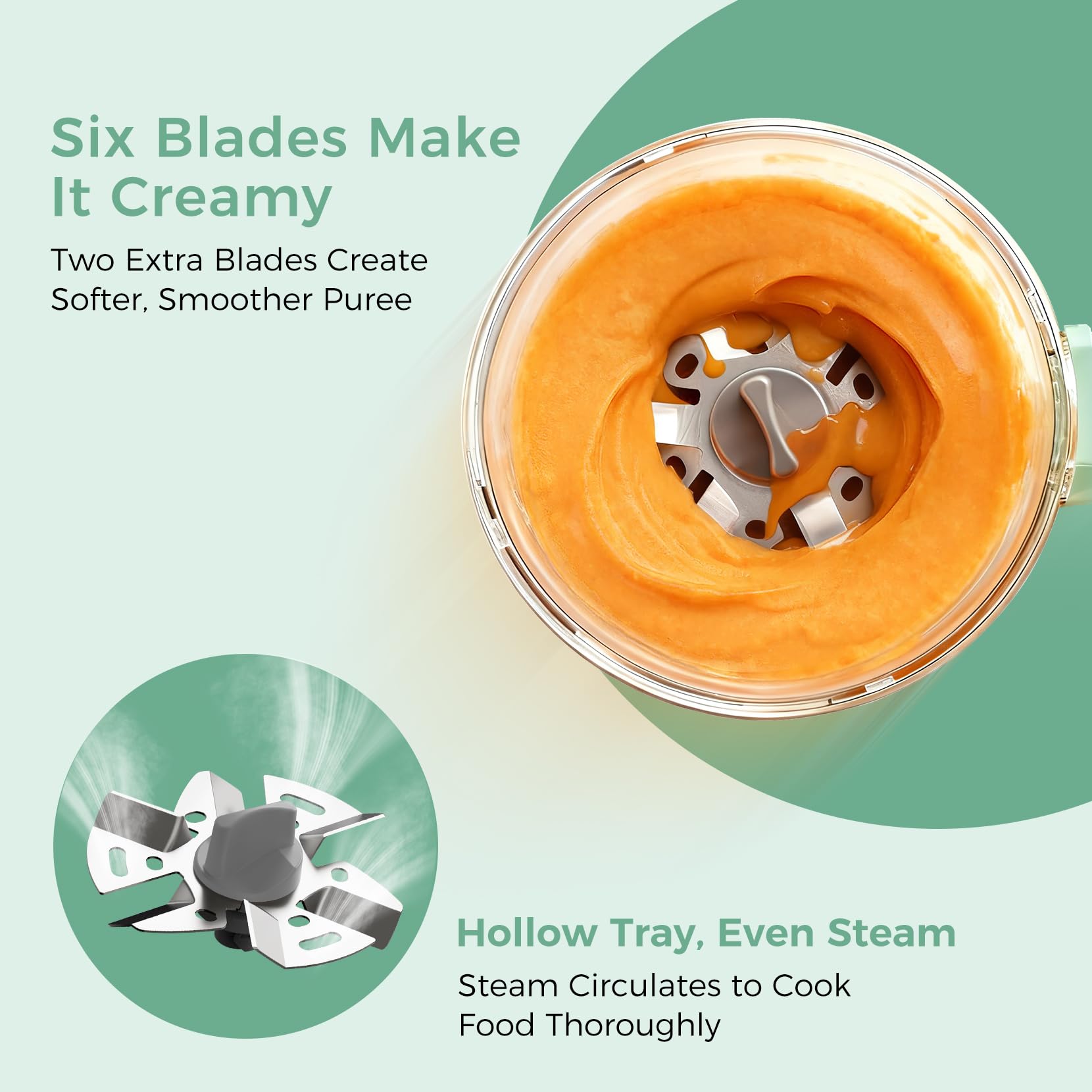momcozy-automeal-baby-food-maker-one-step-steam-blend-15oz-cup-6-blade-self-clea image 5