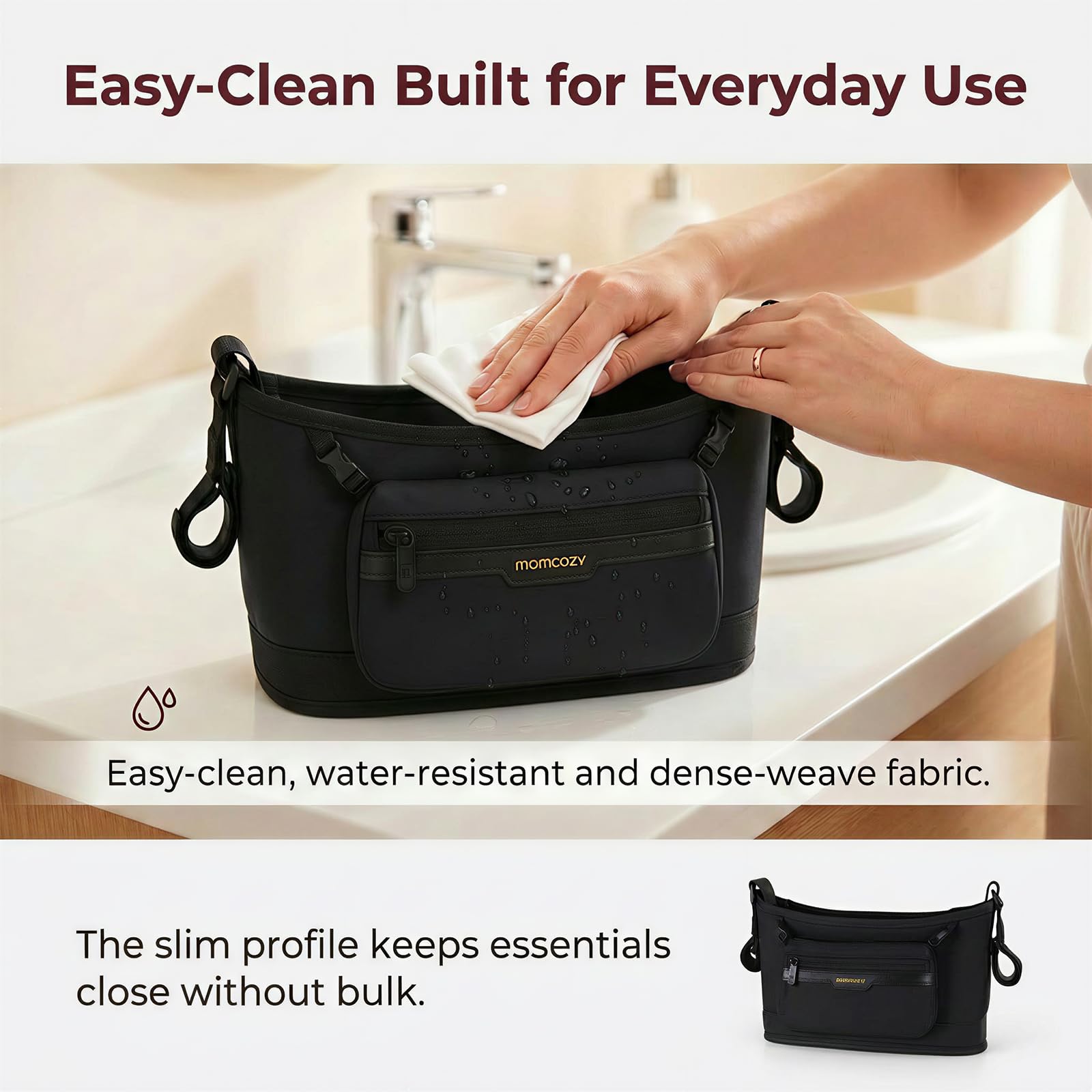 momcozy-universal-stroller-organizer-stroller-caddy-with-insulated-cup-holders-s image 7