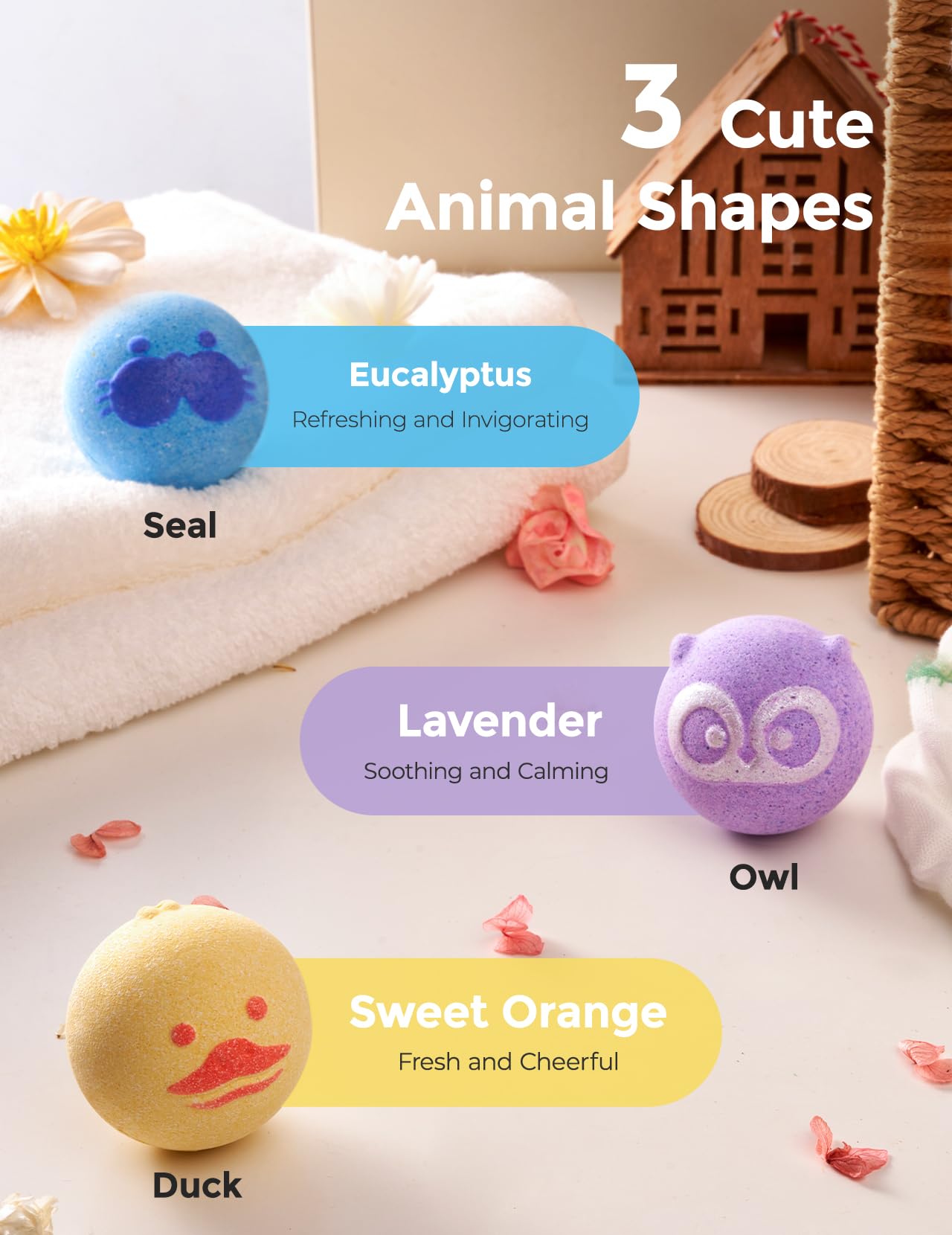 momcozy-essential-oil-bath-bombs-6-pack-cute-animal-shapes-natural-organic-for-k image 3