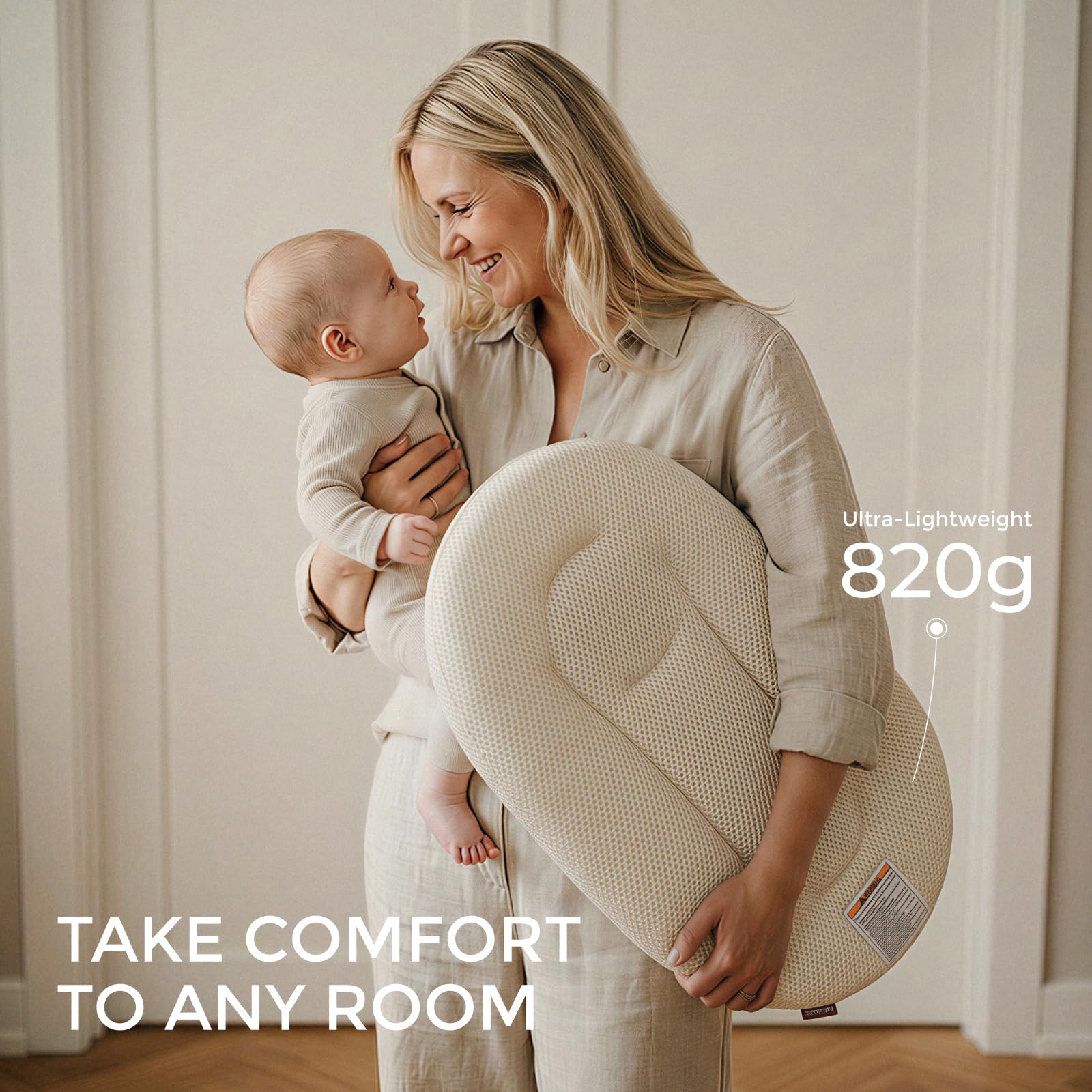 momcozy-baby-lounger-infant-support-cushion-with-soft-breathable-natural-cotton- image 6