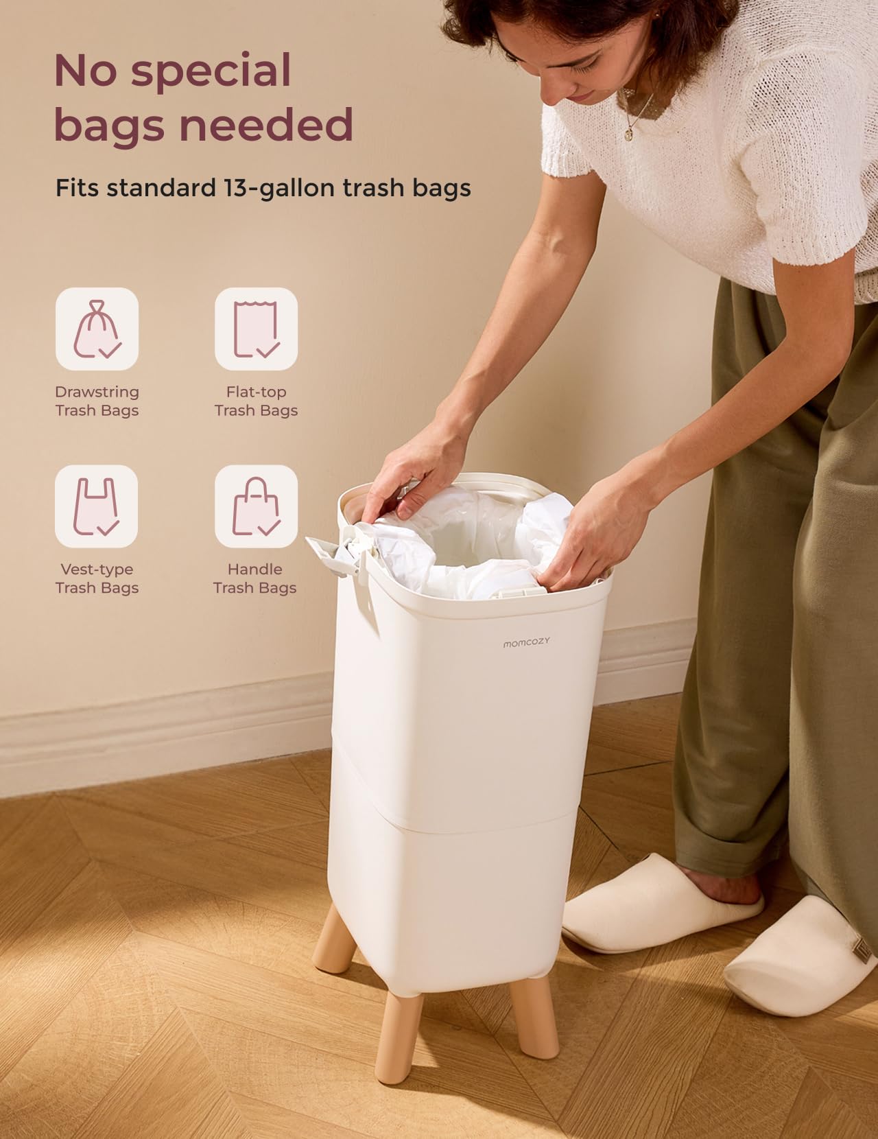 momcozy-diaper-pail-with-triple-seal-odor-control-wide-opening-ergonomic-height- image 7