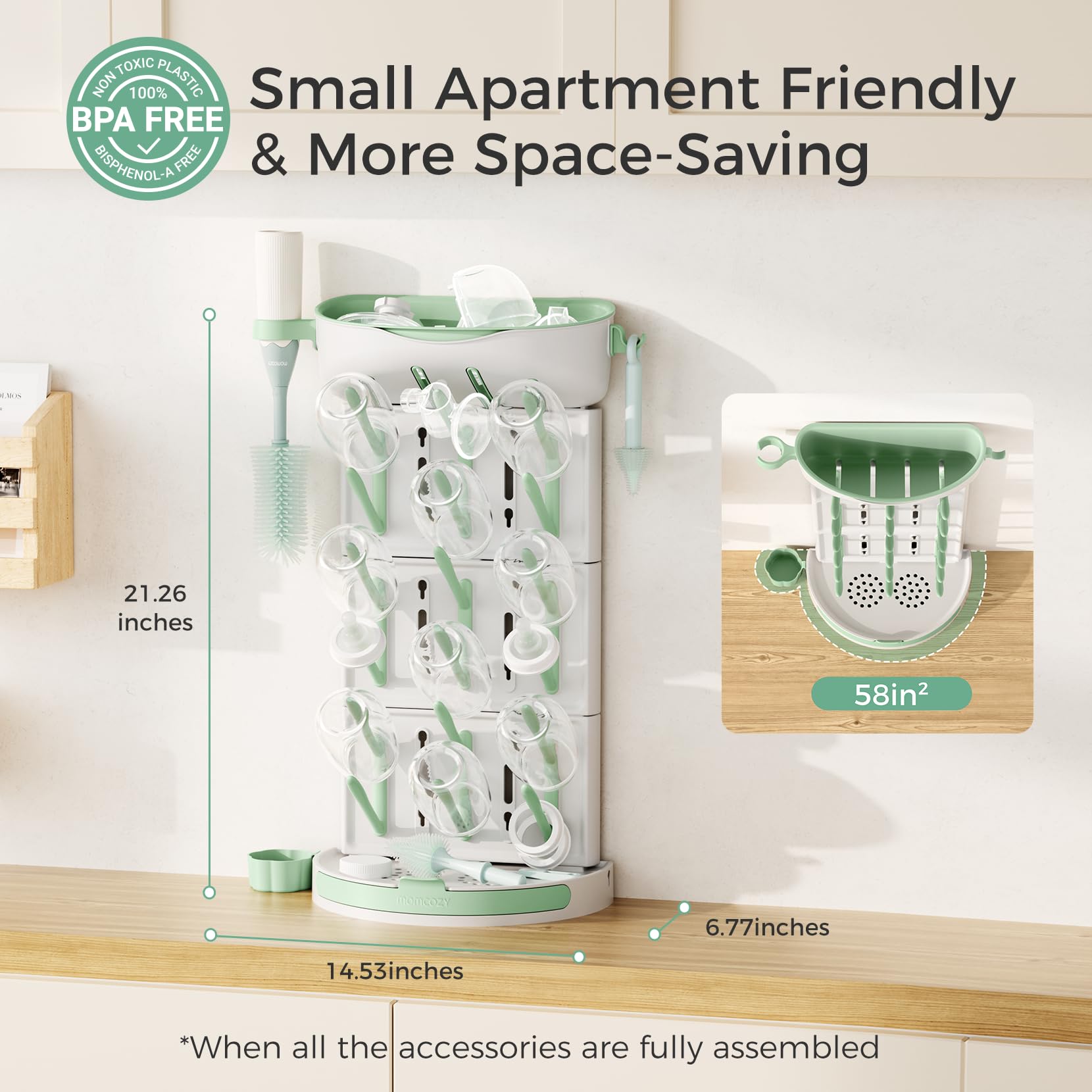 momcozy-8-in-1-bottle-sterilizer-and-dryer-with-diy-larger-drying-rack image 8