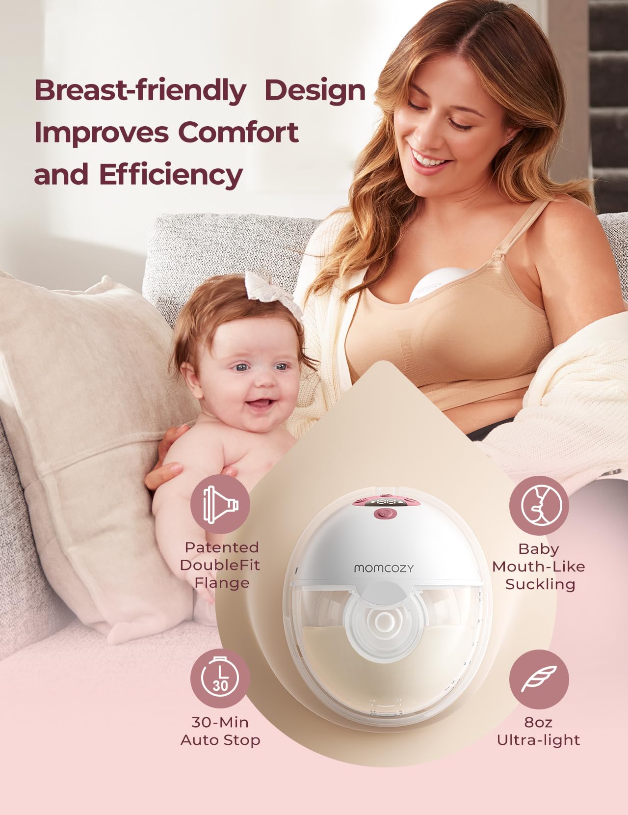 momcozy-m5-smart-wearable-breast-pump-app-controlled-hands-free-3-modes-9-levels image 4