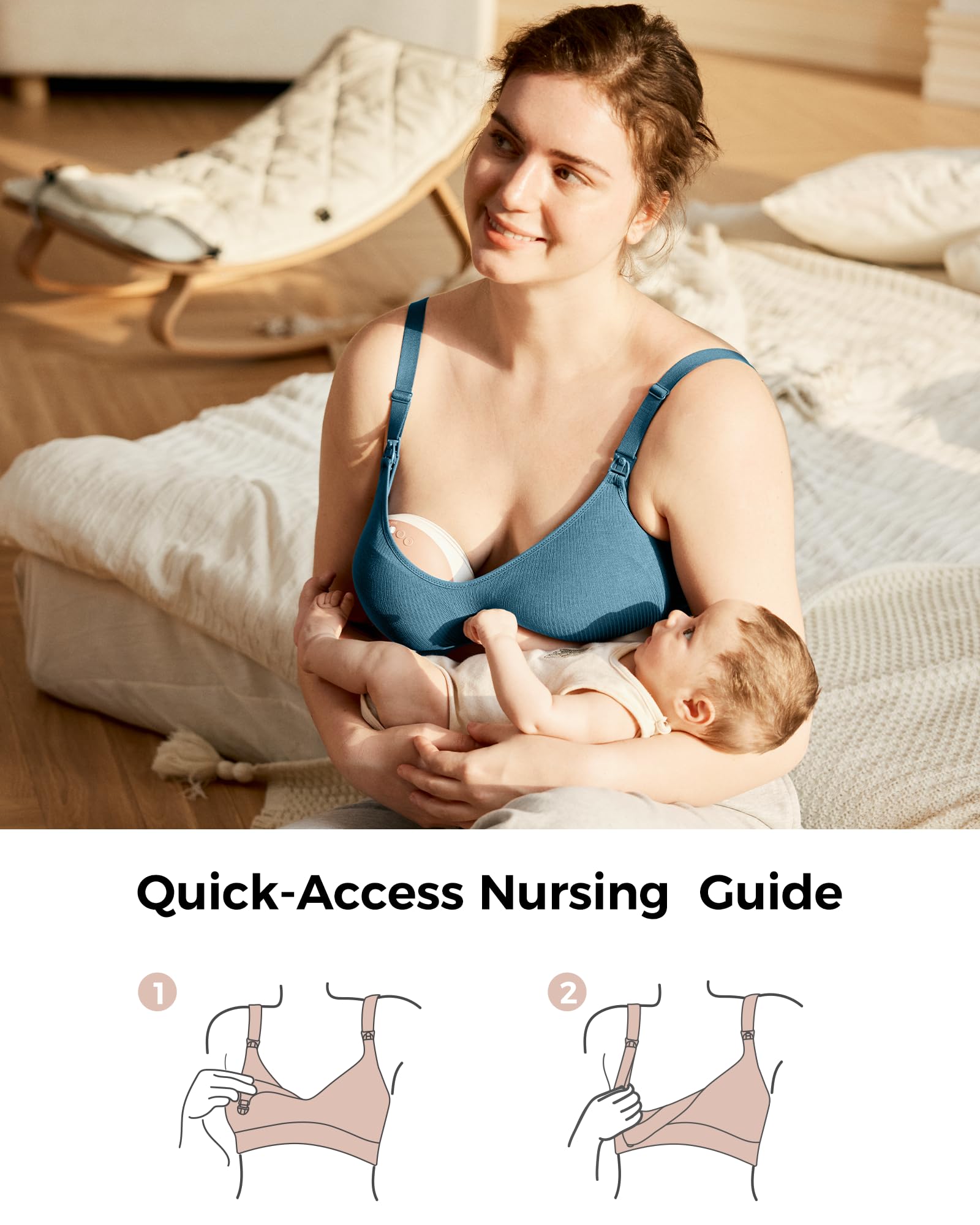 momcozy-hands-free-pumping-bra-breathable-tencel-fabric-300-air-holes-eco-friend image 5