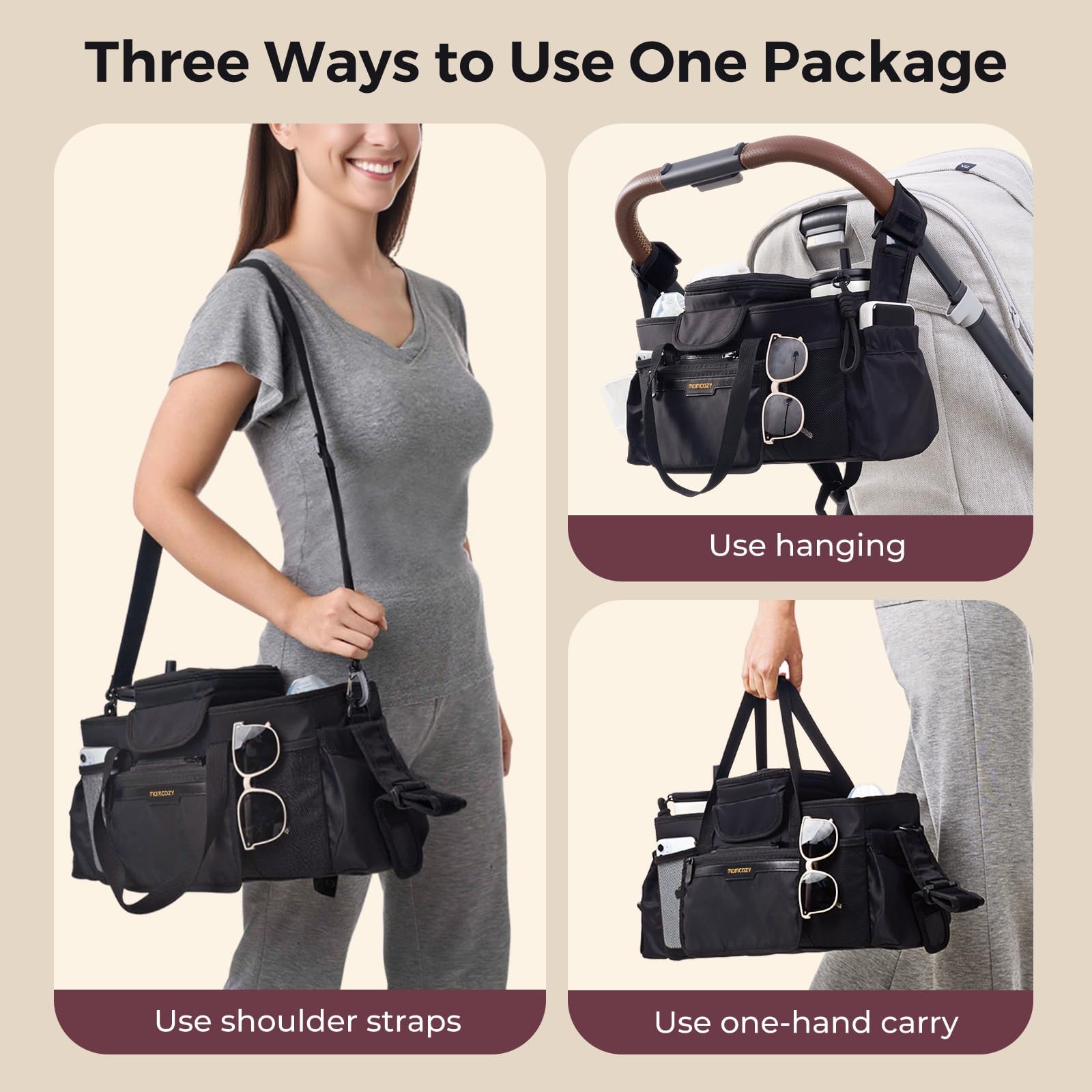 momcozy-extra-large-stroller-organizer-max-with-food-grade-pacifier-teether-bag- image 6