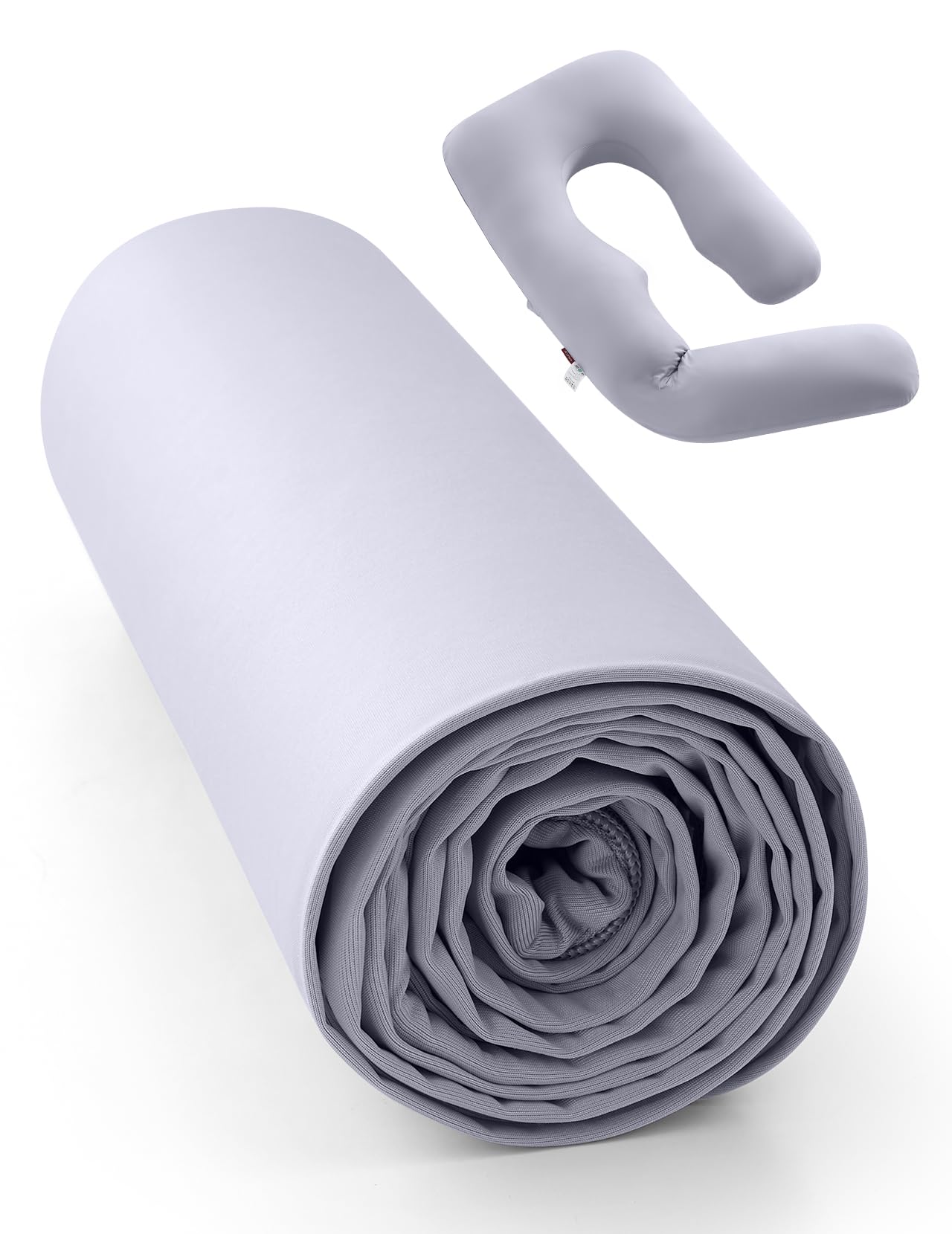 momcozy-cooling-pregnancy-pillow-cover-for-dreamlign-u-pro-maternity-pillow-adju image 1