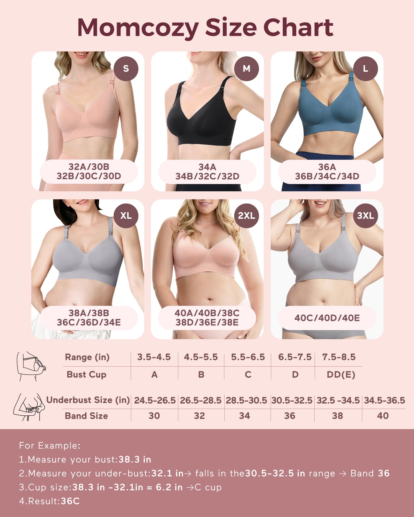 momcozy-coolfit-nursing-bras-for-breastfeeding-fixed-padding-ultra-stretch-seaml image 5