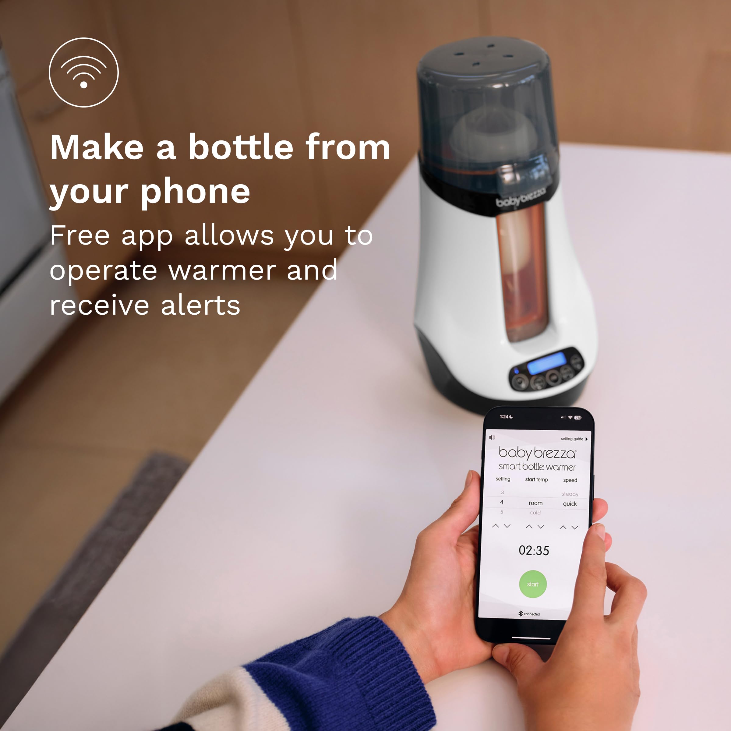baby-brezza-smart-bottle-warmer-defroster-bluetooth-app-control-universal-fit-pr image 6