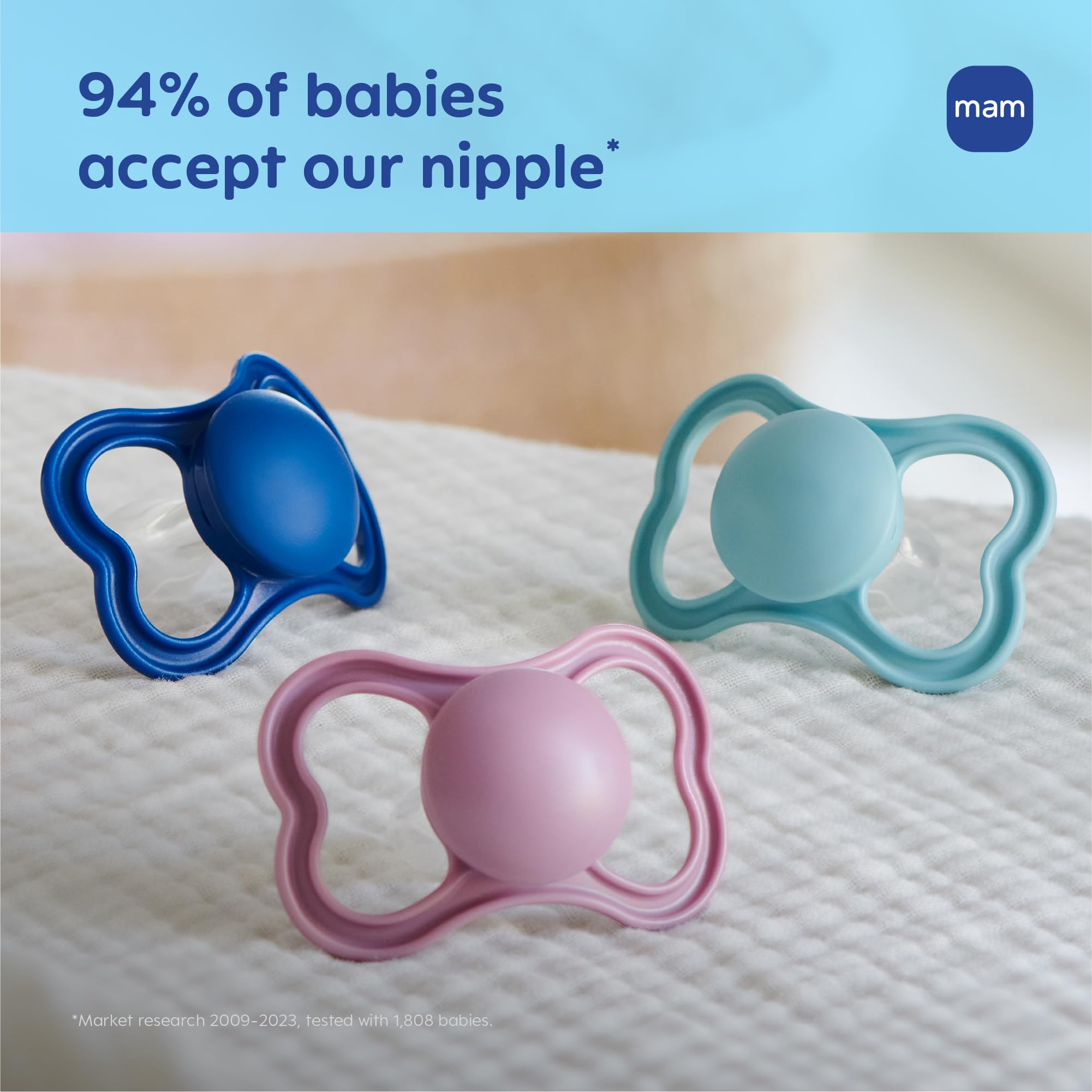 mam-air-pacifier-16-months-extra-air-flow-for-sensitive-skin-4-pack image 3