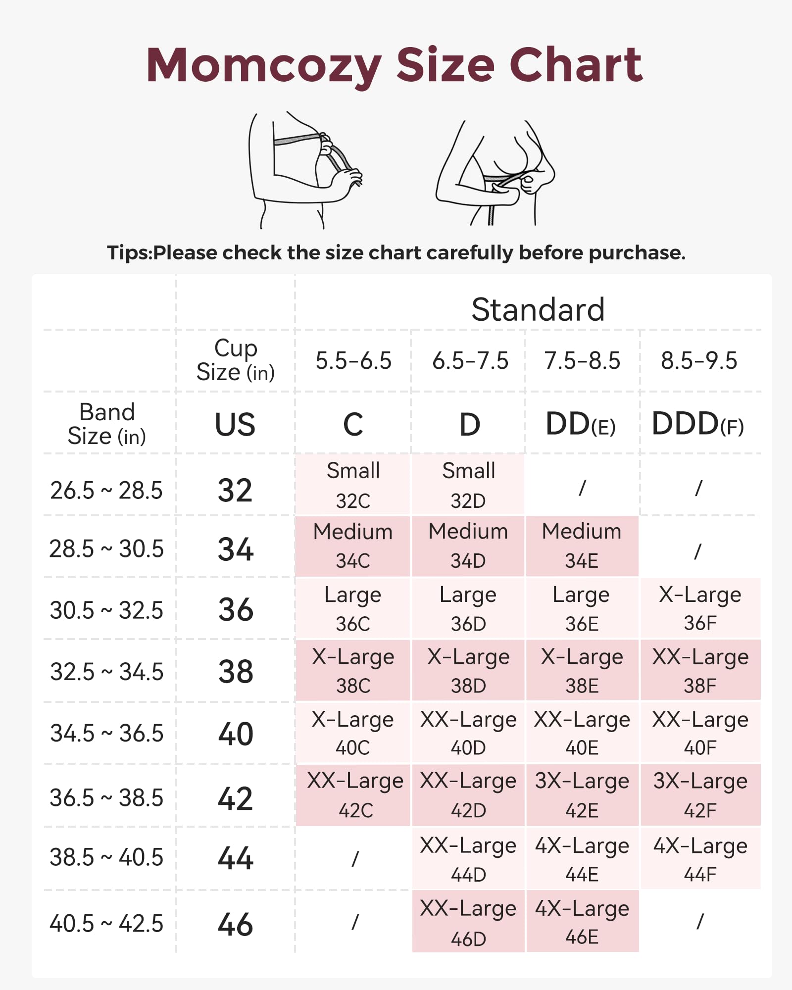 momcozy-seamless-hands-free-pumping-bra-fixed-padding-wireless-universal-compati image 6