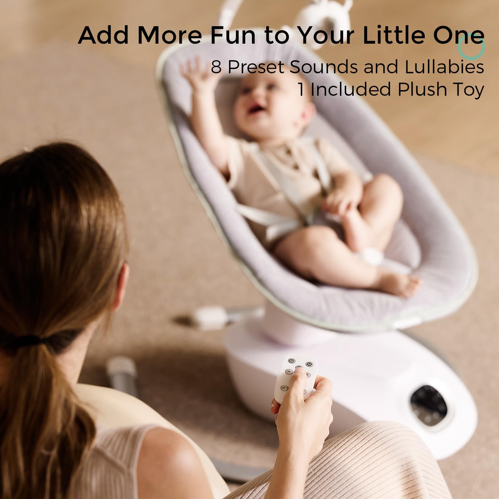 momcozy-cocosway-electric-baby-swing-180-rotating-seat-6-motions-4-speeds-remote image 7