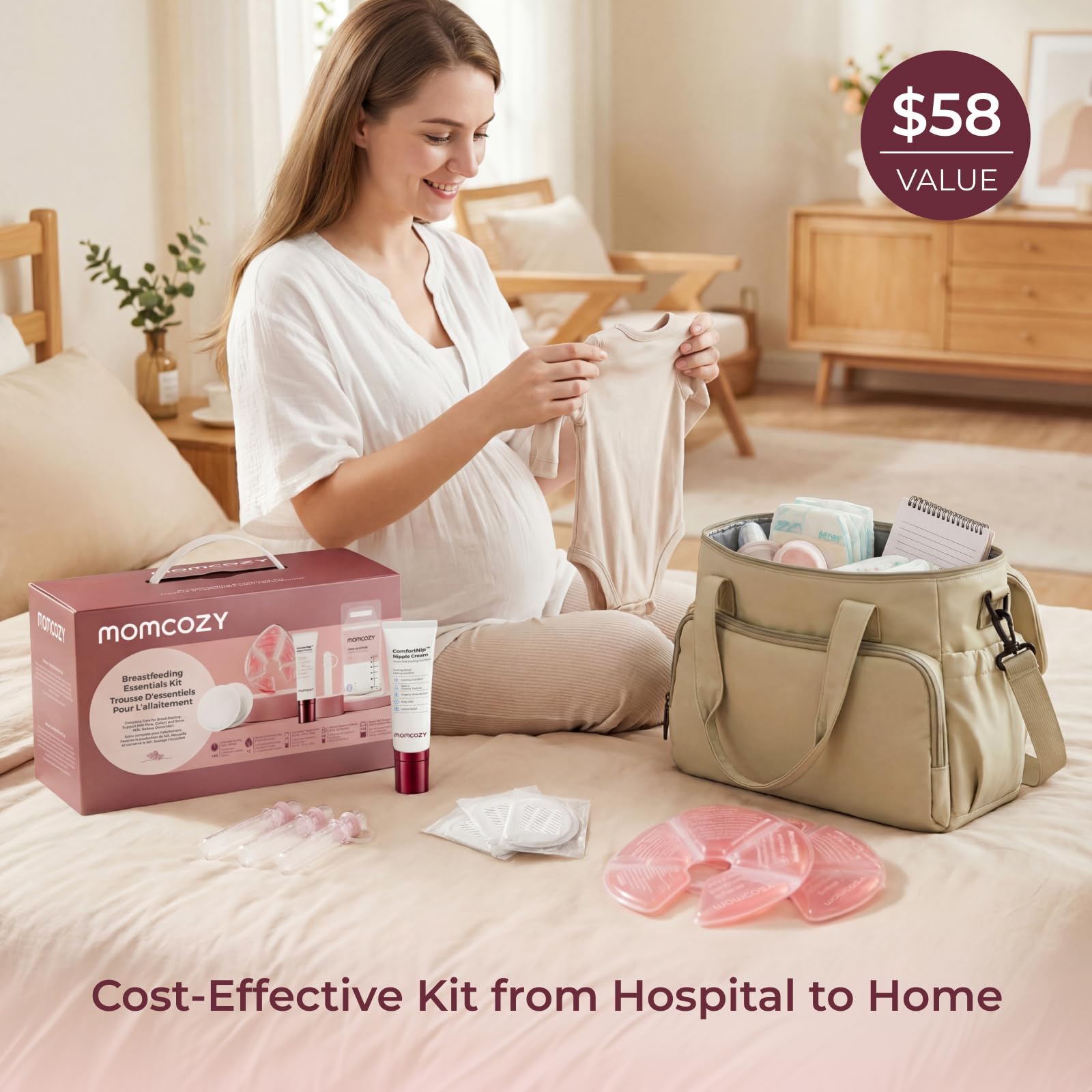 momcozy-73pc-breastfeeding-essentials-kit-for-new-moms-hospital-bag-must-haves-w image 5