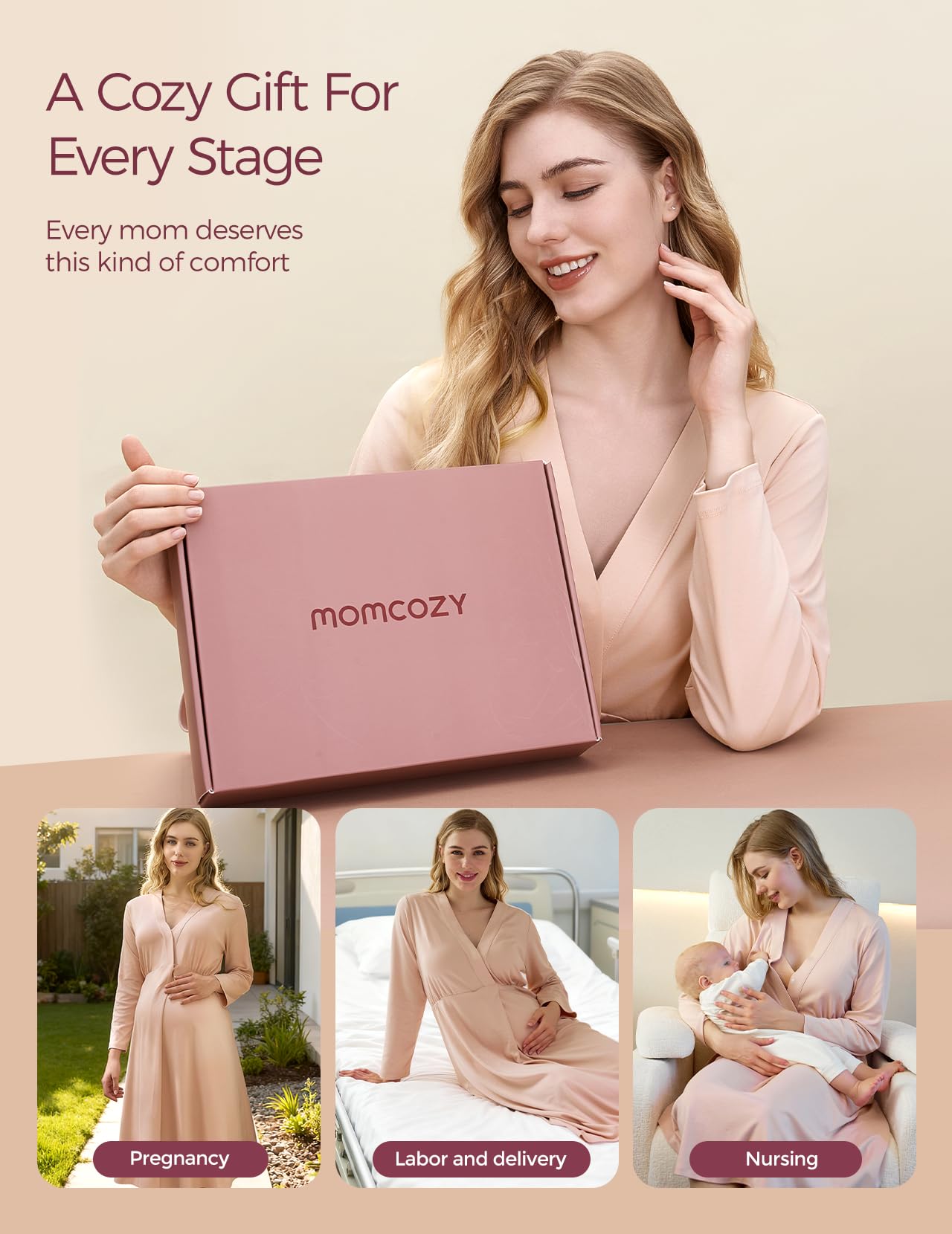 momcozy-nursing-maternity-nightgown-for-breastfeeding-labor-delivery-long-sleeve image 6