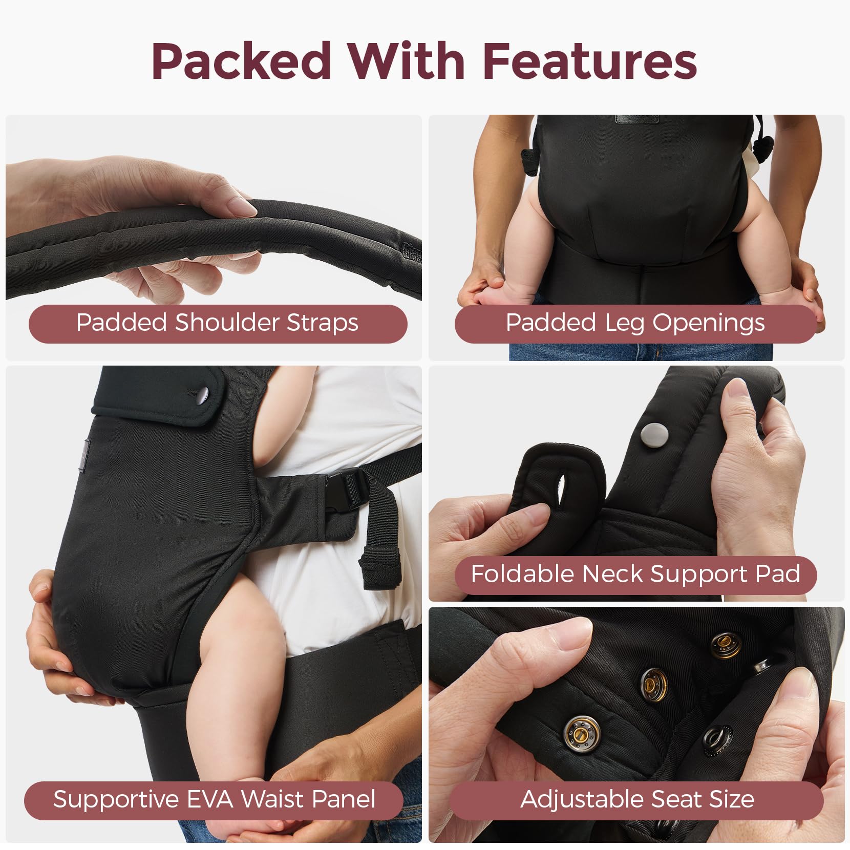 momcozy-baby-carrier-newborn-to-toddler-3-in-1-ergonomic-with-lumbar-support-lin image 6