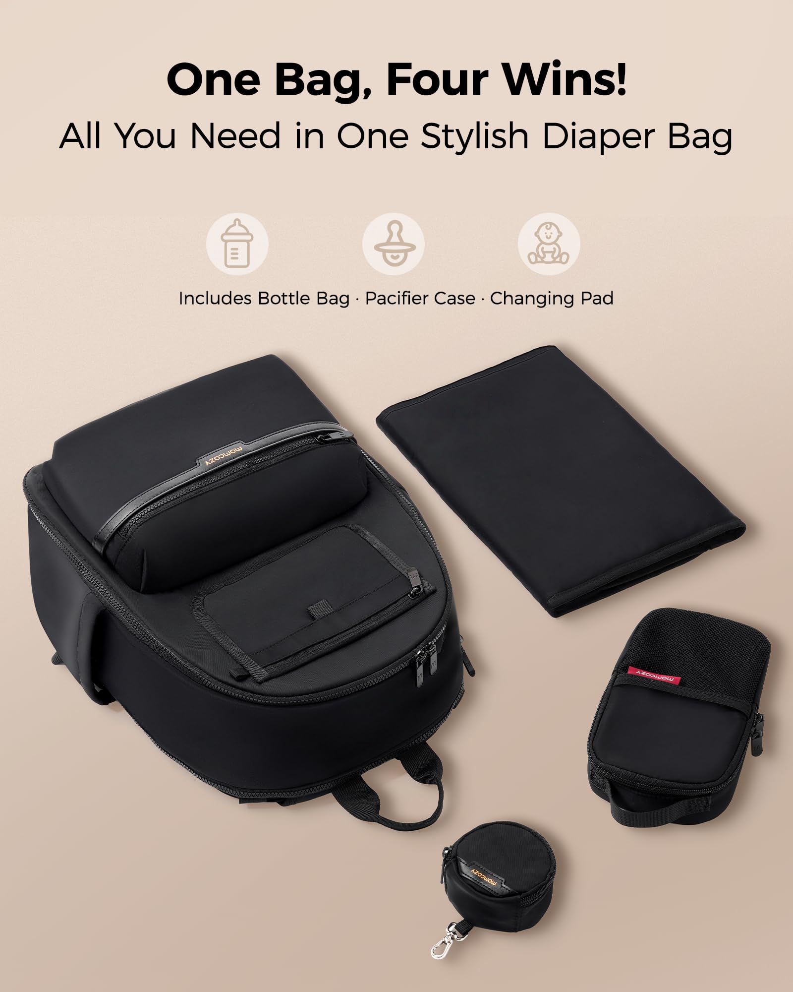 momcozy-goease-diaper-bag-backpack-21l-waterproof-multi-pocket-with-changing-pad image 7