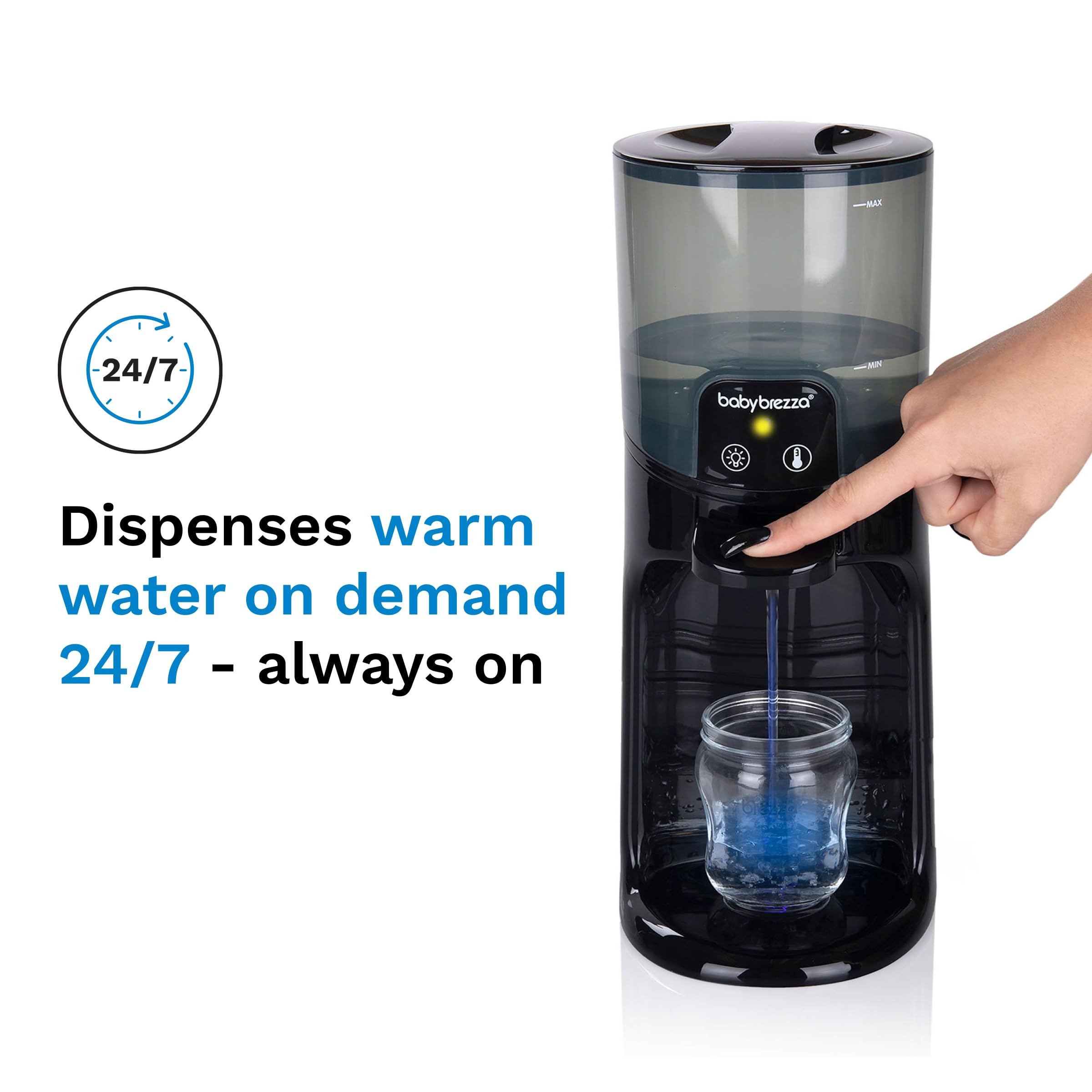 baby-brezza-instant-bottle-warmer-advanced-with-3-temperature-settings-50oz-tank image 2