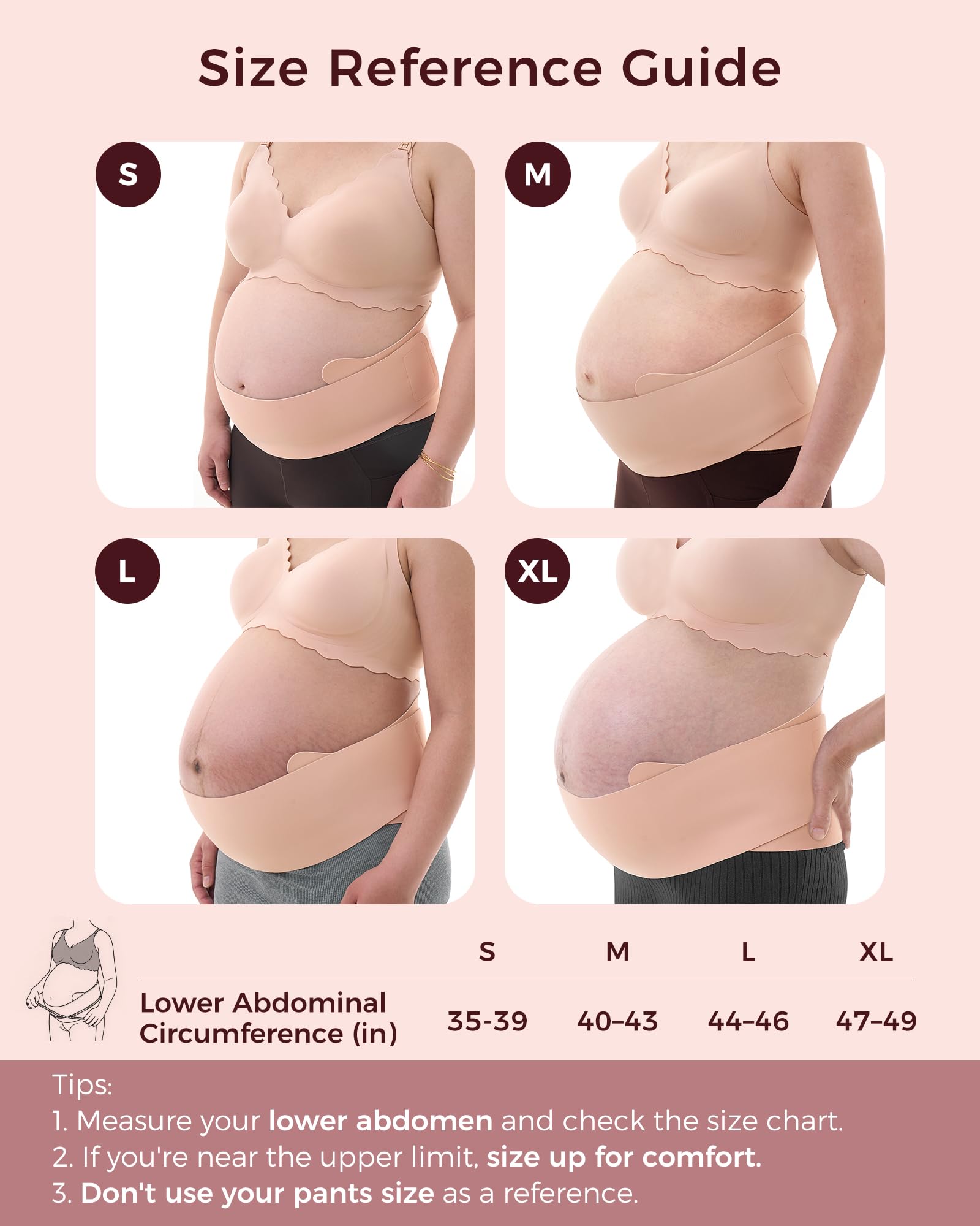 momcozy-maternity-belly-band-one-piece-support-breathable-adjustable-for-small-r image 4