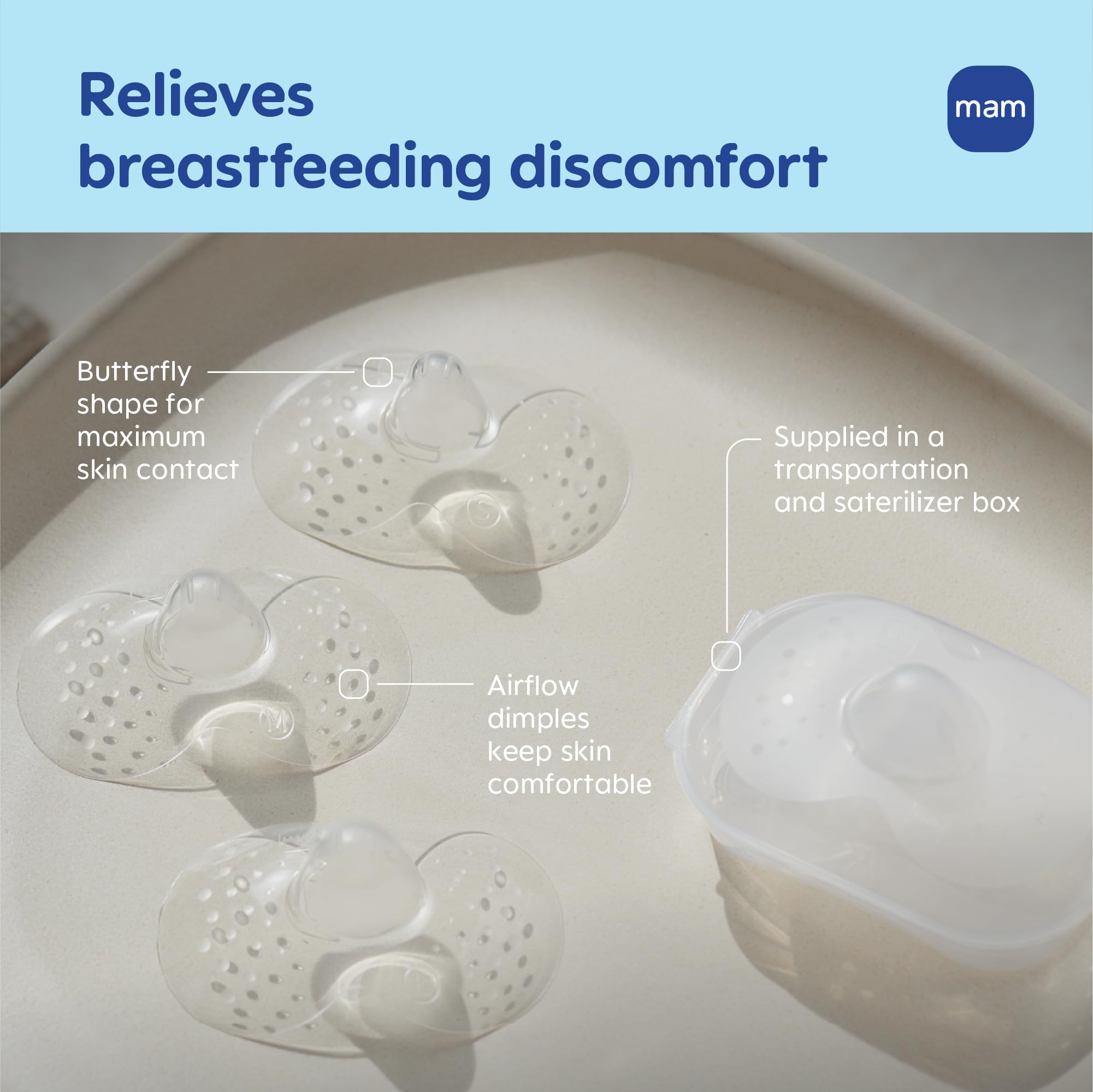 mam-nipple-shields-for-breastfeeding-large-23mm-ultra-thin-silicone-with-skinsof image 2