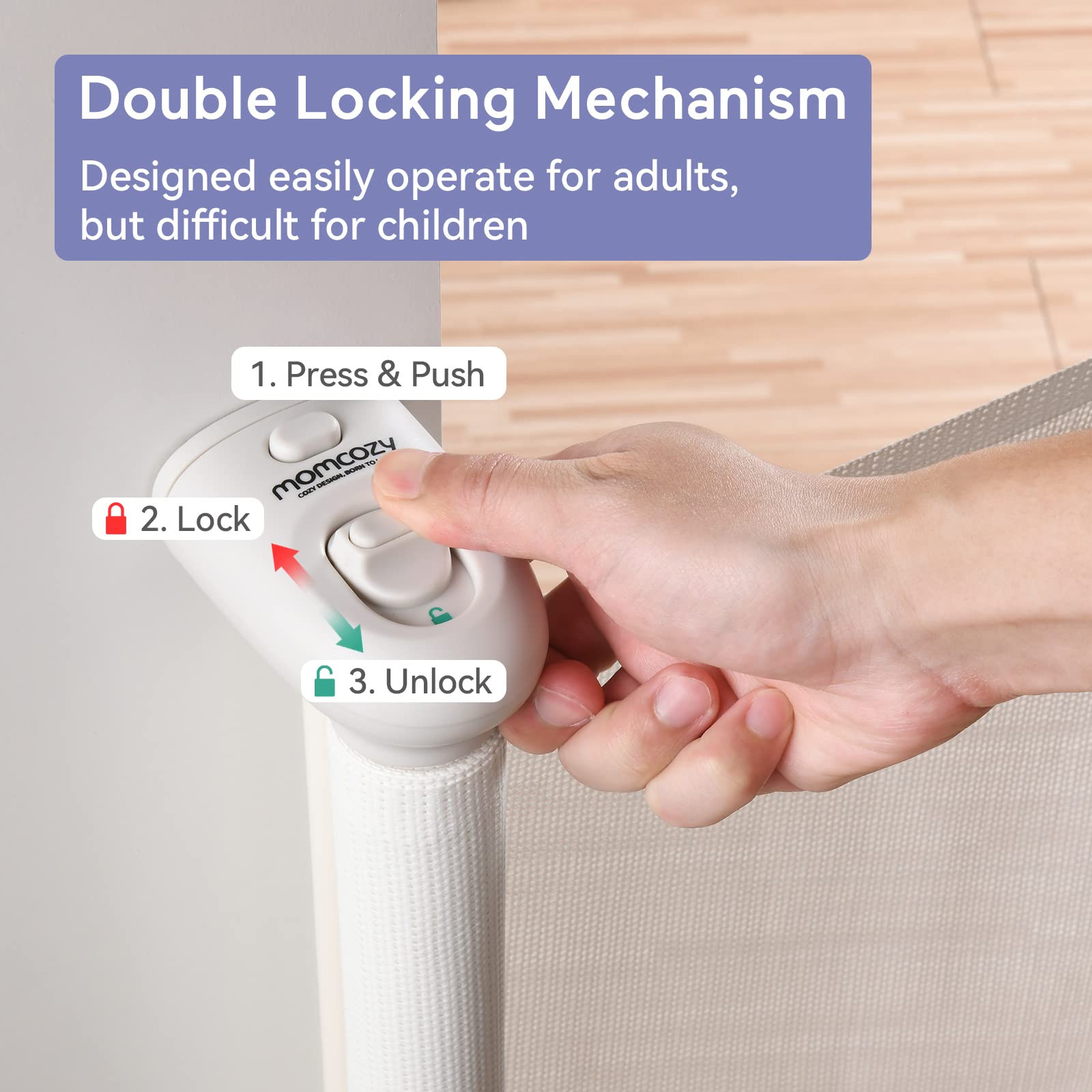 momcozy-retractable-baby-gate-41-tall-extends-to-71-wide image 4