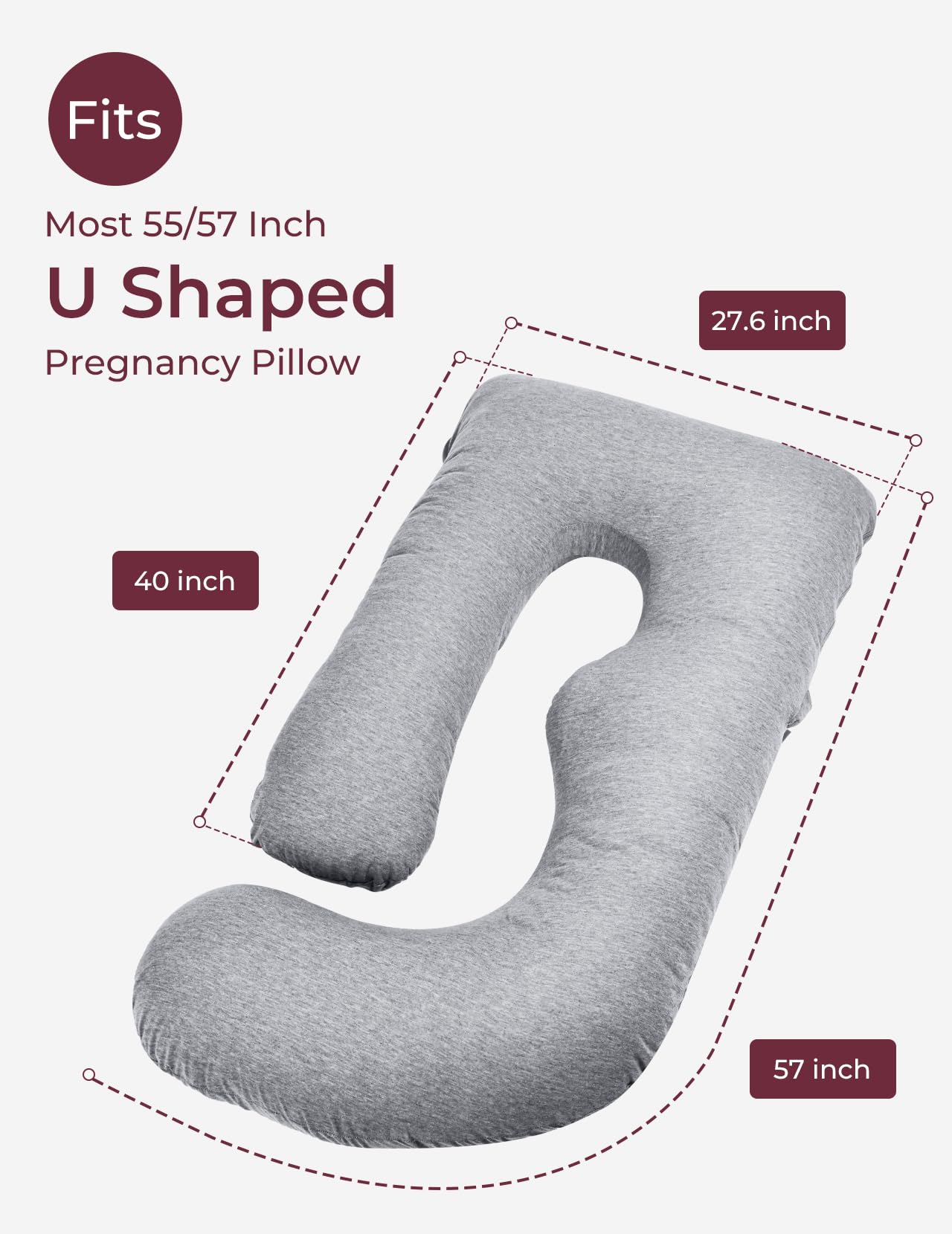 momcozy-pregnancy-pillow-cover-u-shaped-57-large-soft-machine-washable-replaceme image 2
