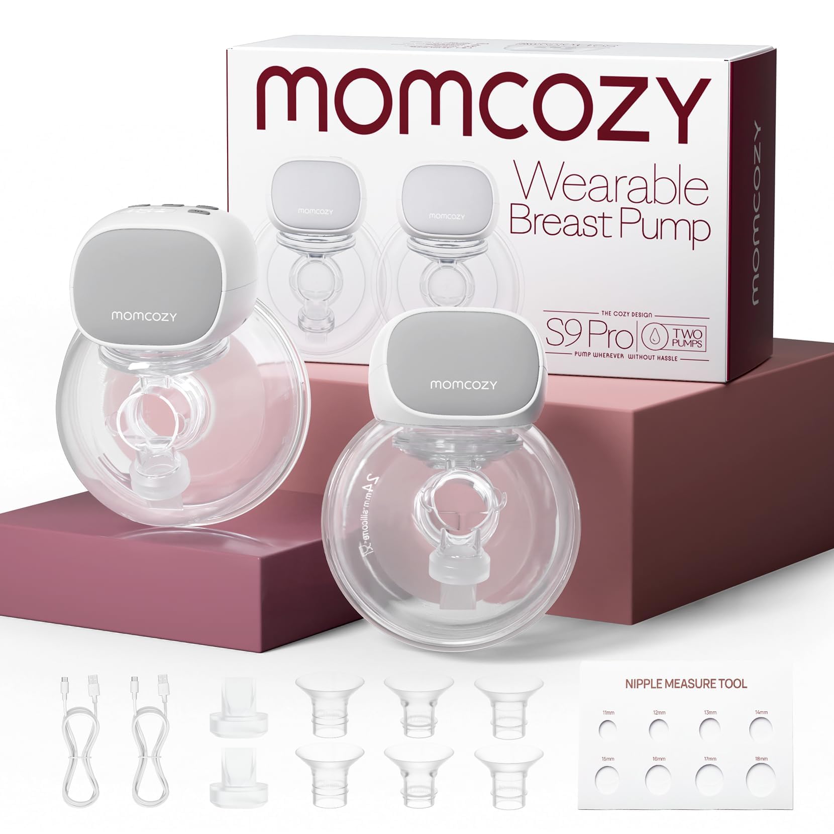 momcozy-s9-pro-wearable-breast-pump-2-pack-24mm-hands-free-extended-battery-led- image 1