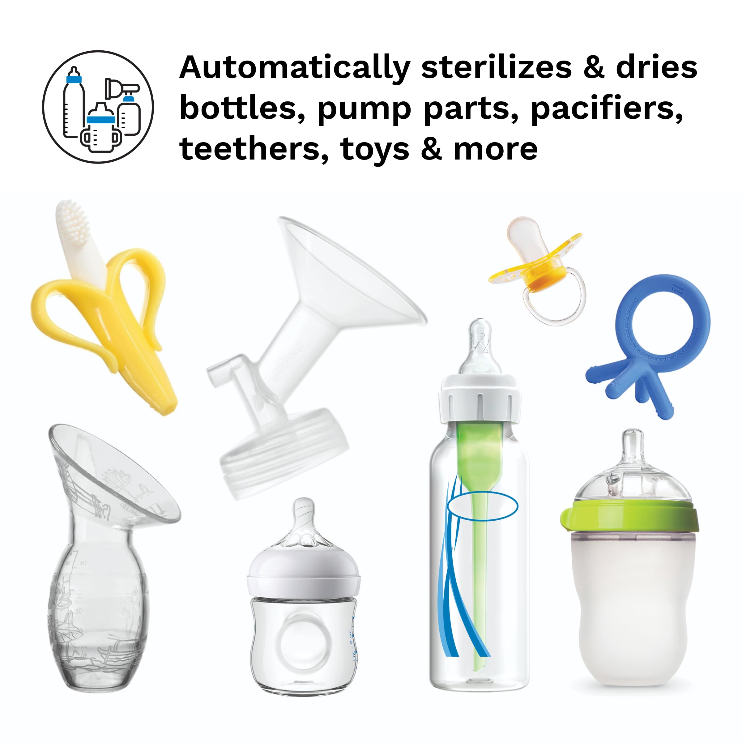 baby-brezza-one-step-baby-bottle-sterilizer-and-dryer-machine-electric-steam-ste image 2