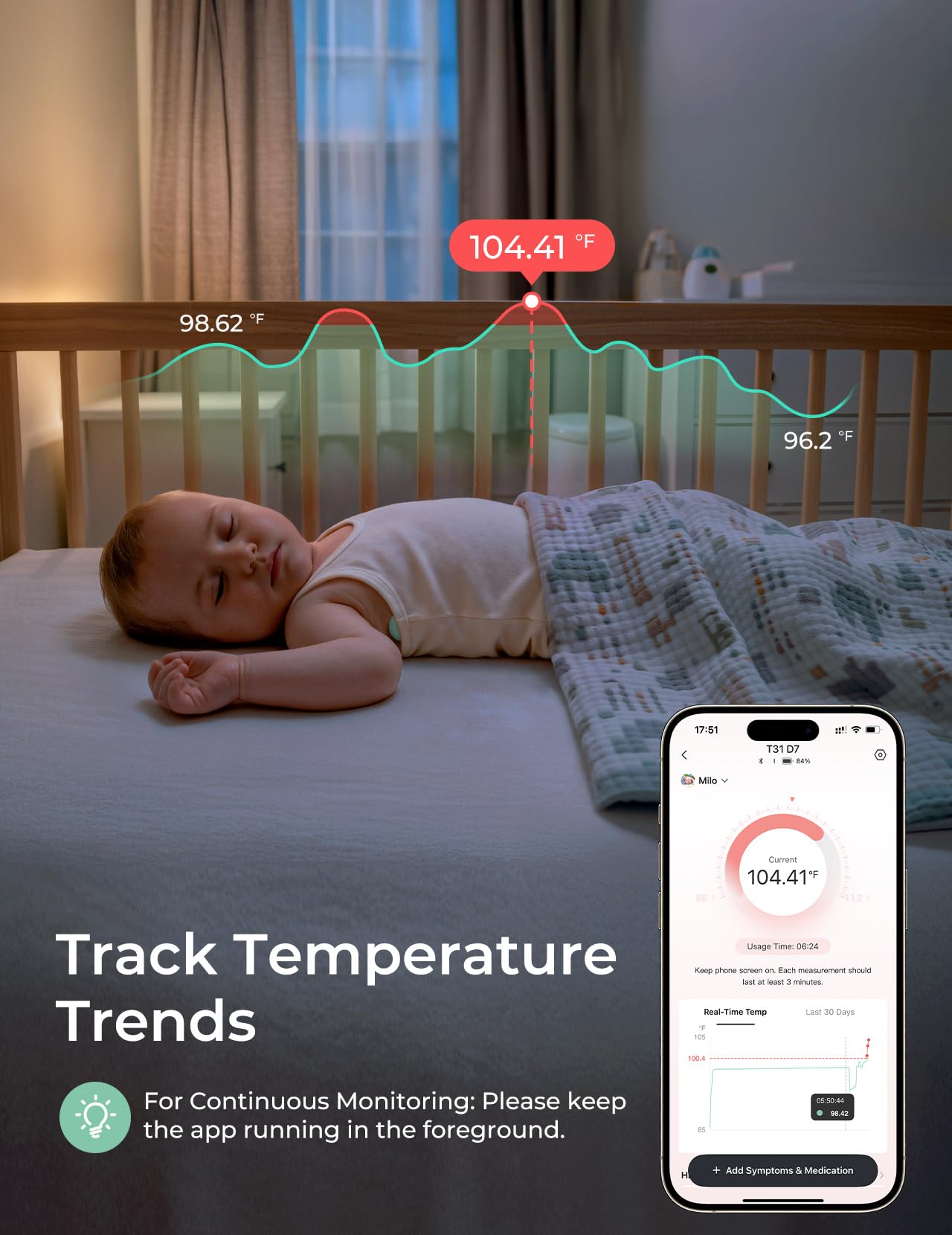 momcozy-wearable-smart-thermometer-for-baby-medical-grade-accuracy-app-monitorin image 4