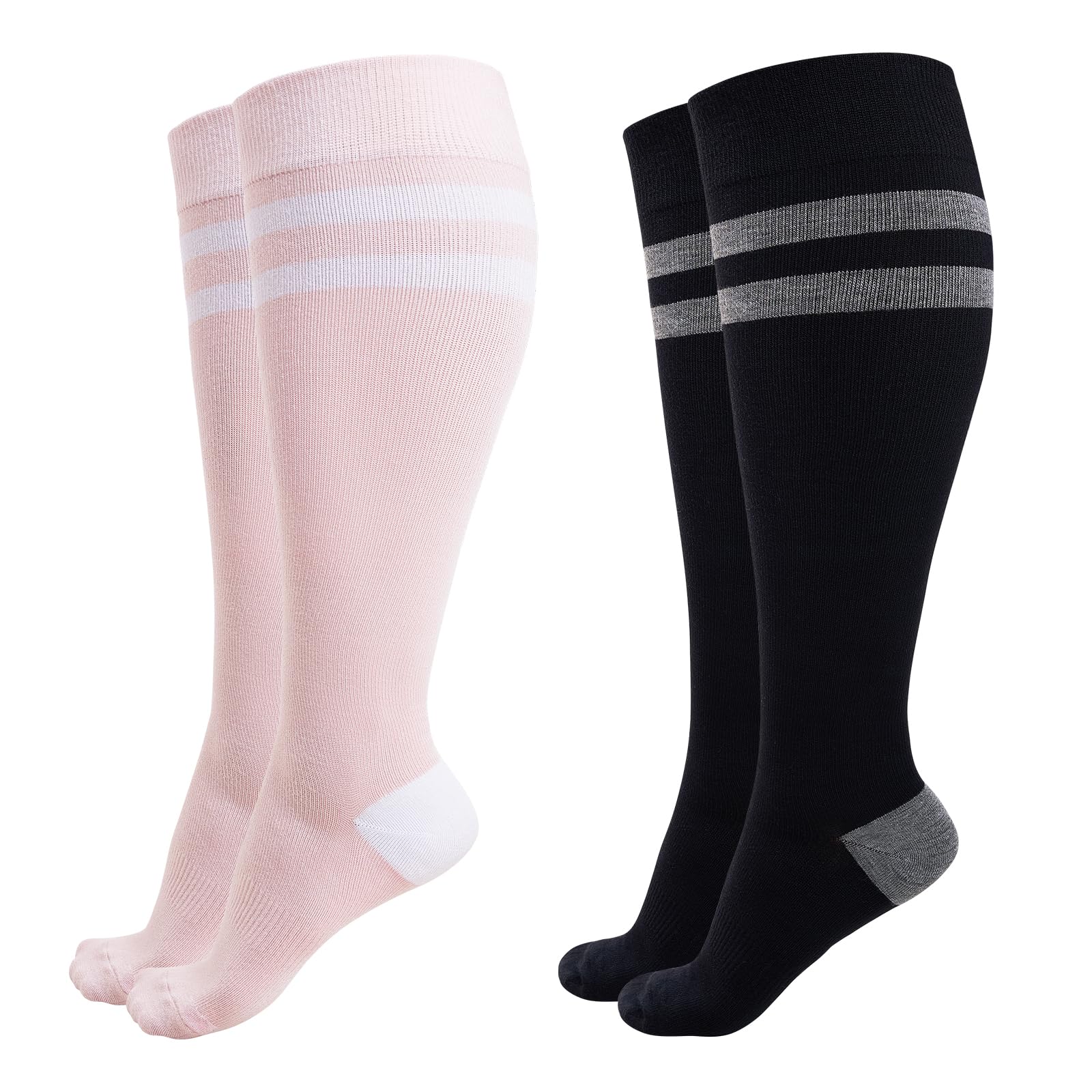momcozy-compression-socks-for-women-wide-calf-15-20mmhg-knee-high-support-socks image 8